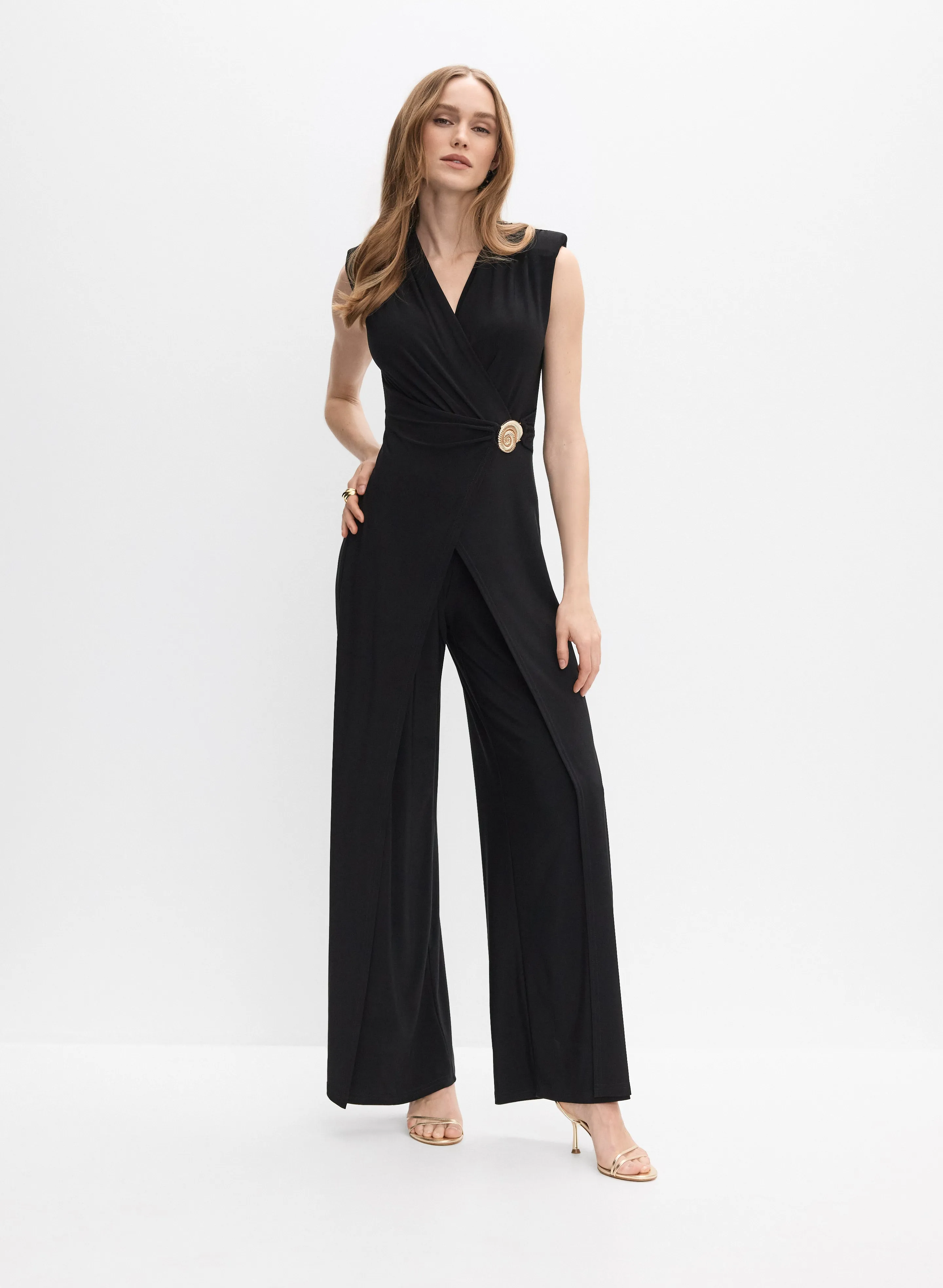 Joseph Ribkoff - Seashell Hardware Culotte Jumpsuit sold by Melanie Lyne