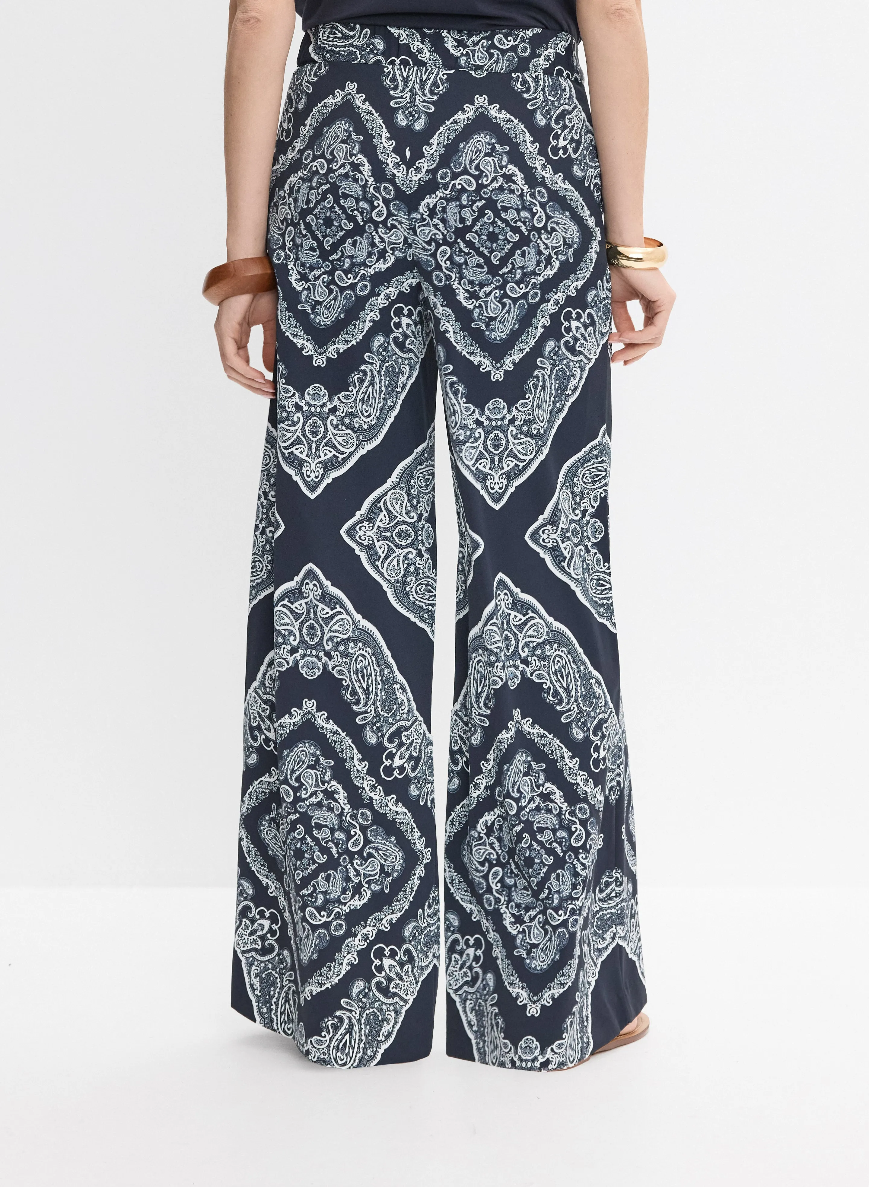 Paisley Wide-Leg Pants sold by Melanie Lyne product image thumbnail 2
