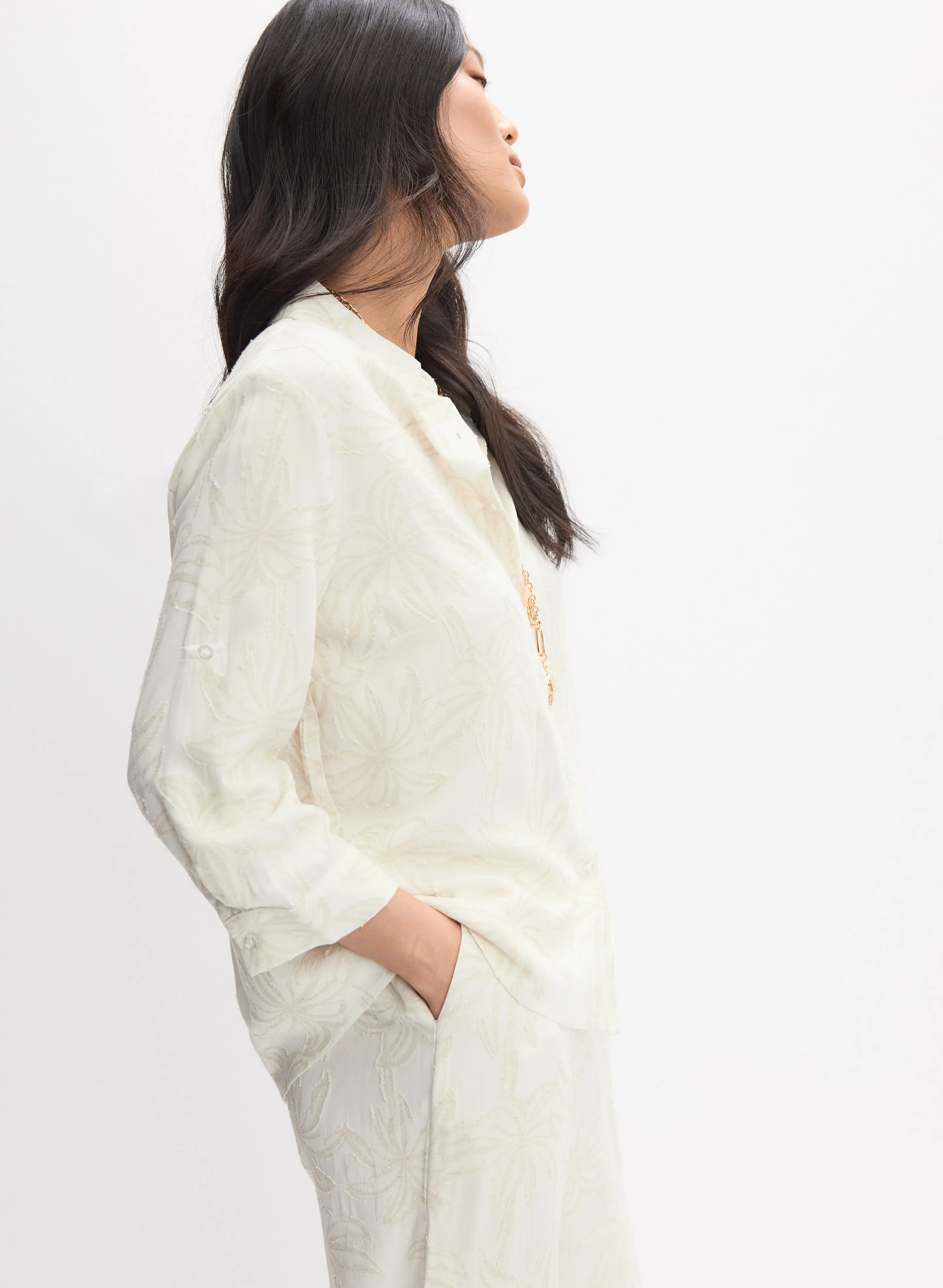 Tonal Tropical Blouse sold by Melanie Lyne product image thumbnail 2