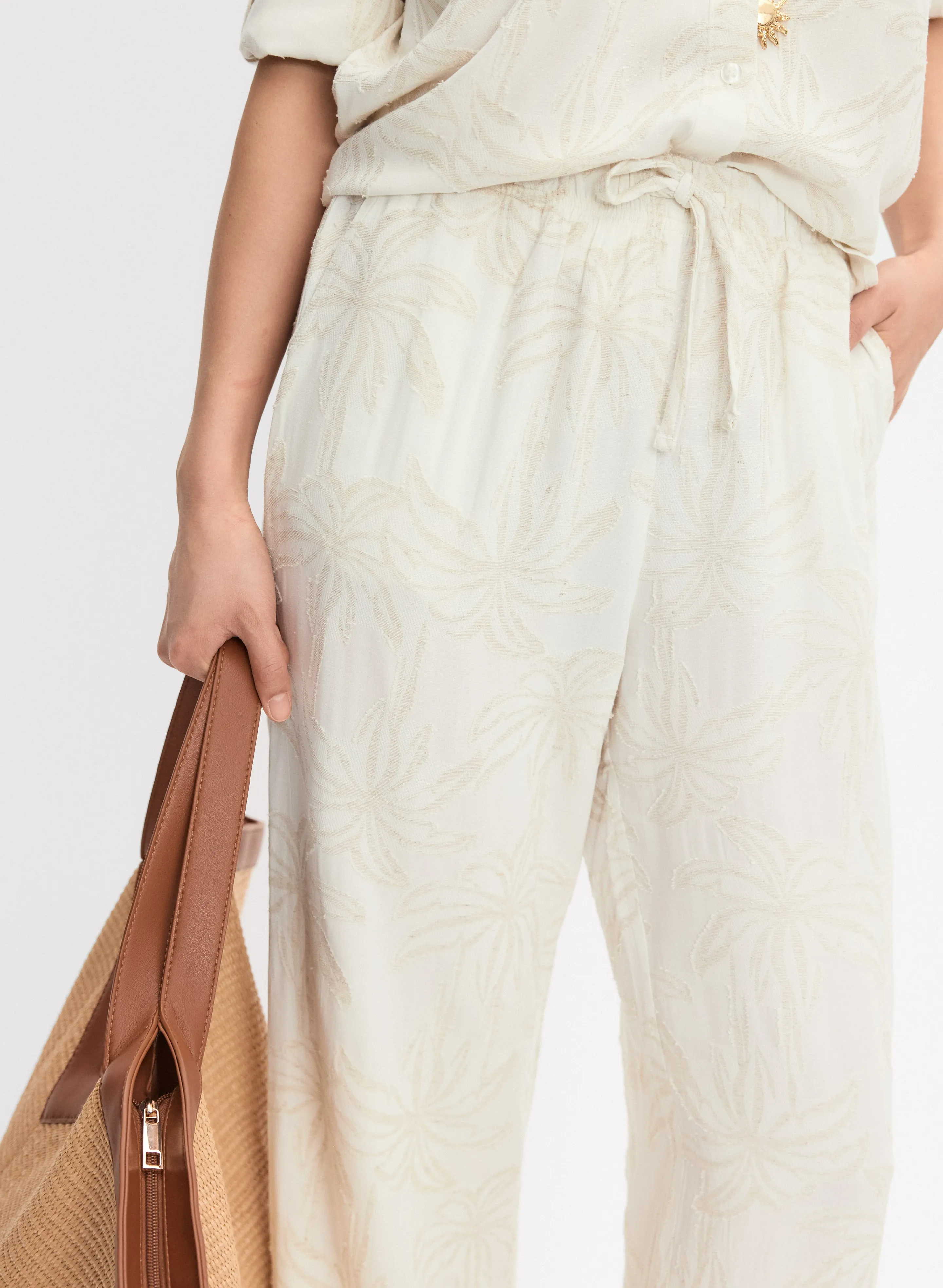 Tonal Tropical Pants sold by Melanie Lyne product image thumbnail 5