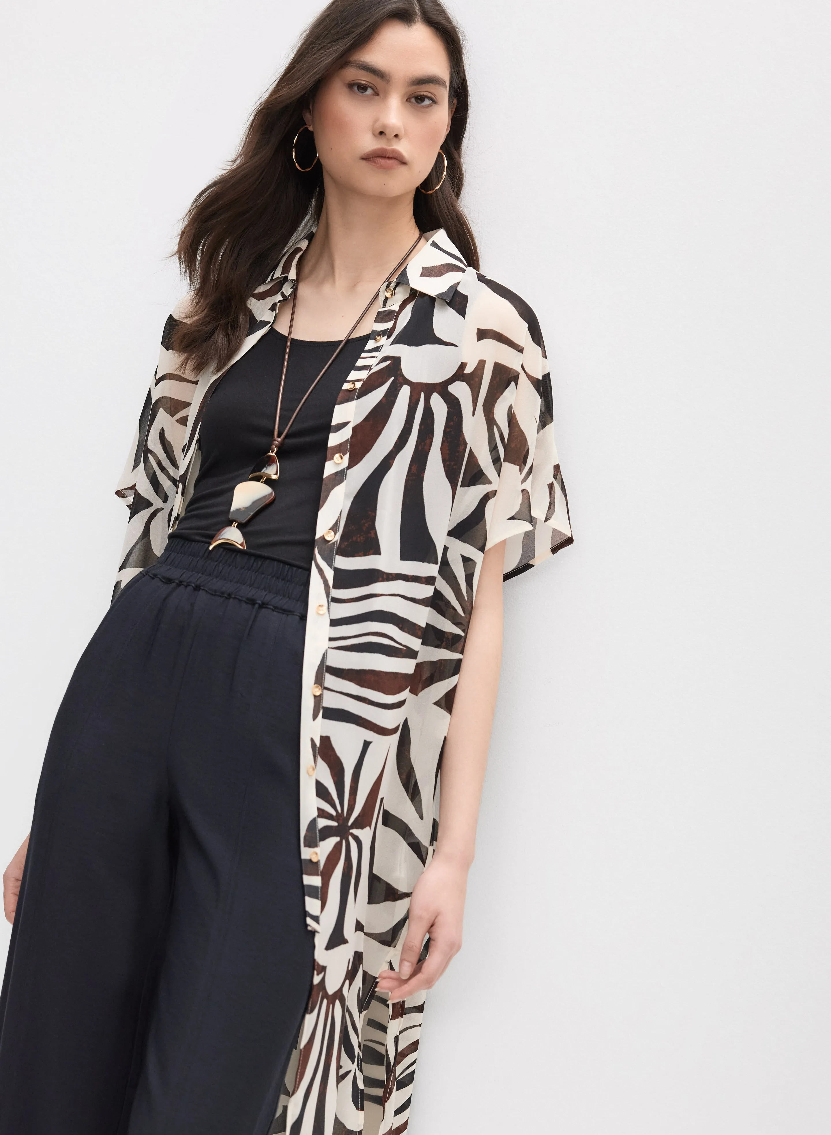 Joseph Ribkoff - Printed Long Blouse sold by Melanie Lyne product image thumbnail 4