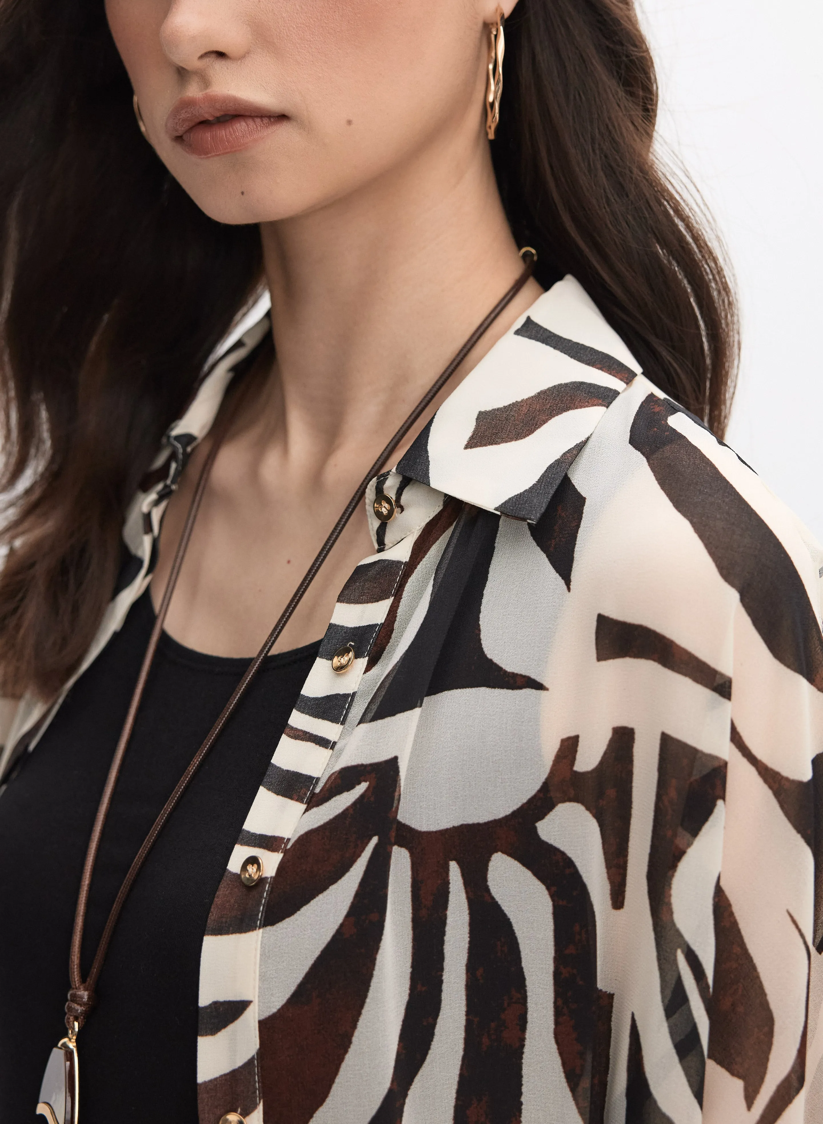 Joseph Ribkoff - Printed Long Blouse sold by Melanie Lyne product image thumbnail 5