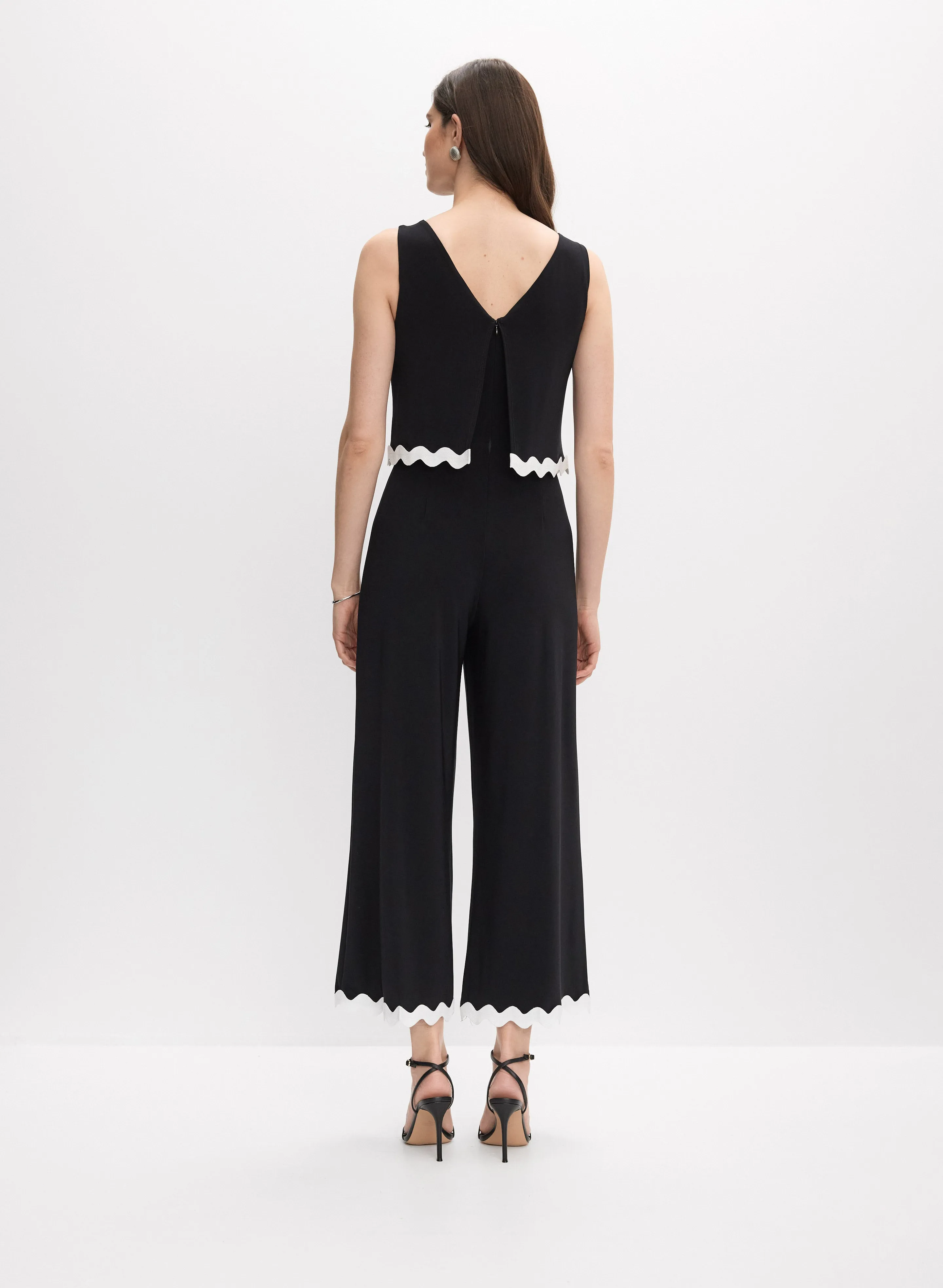 Joseph Ribkoff - Sleeveless Wide-Leg Jumpsuit sold by Melanie Lyne product image thumbnail 4
