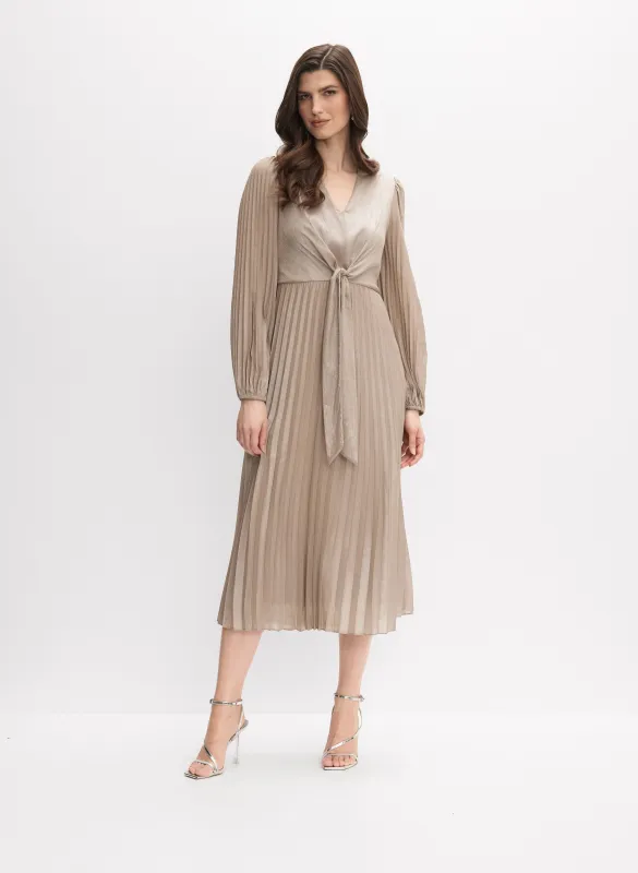 Joseph Ribkoff - Pleated Midi Dress made by Melanie Lyne