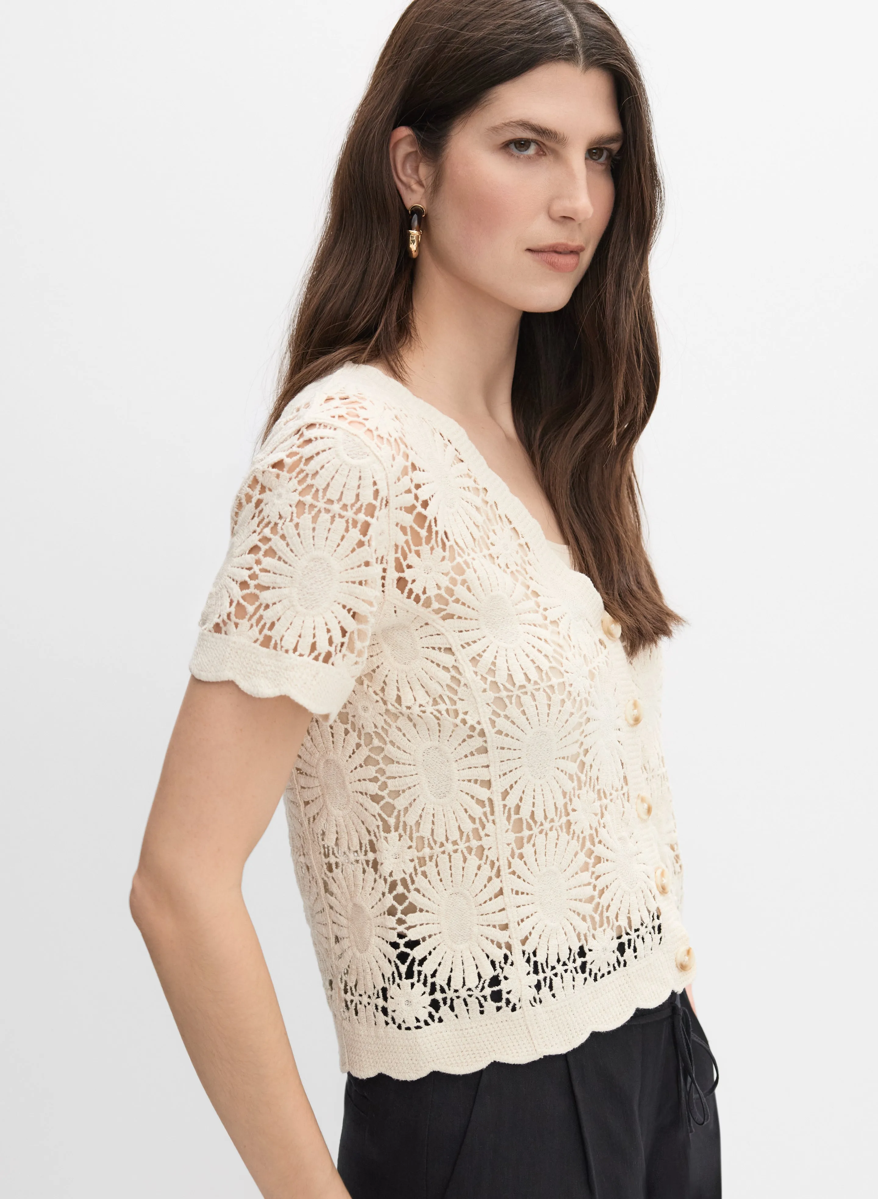 Floral Crochet Cardigan sold by Melanie Lyne product image thumbnail 5