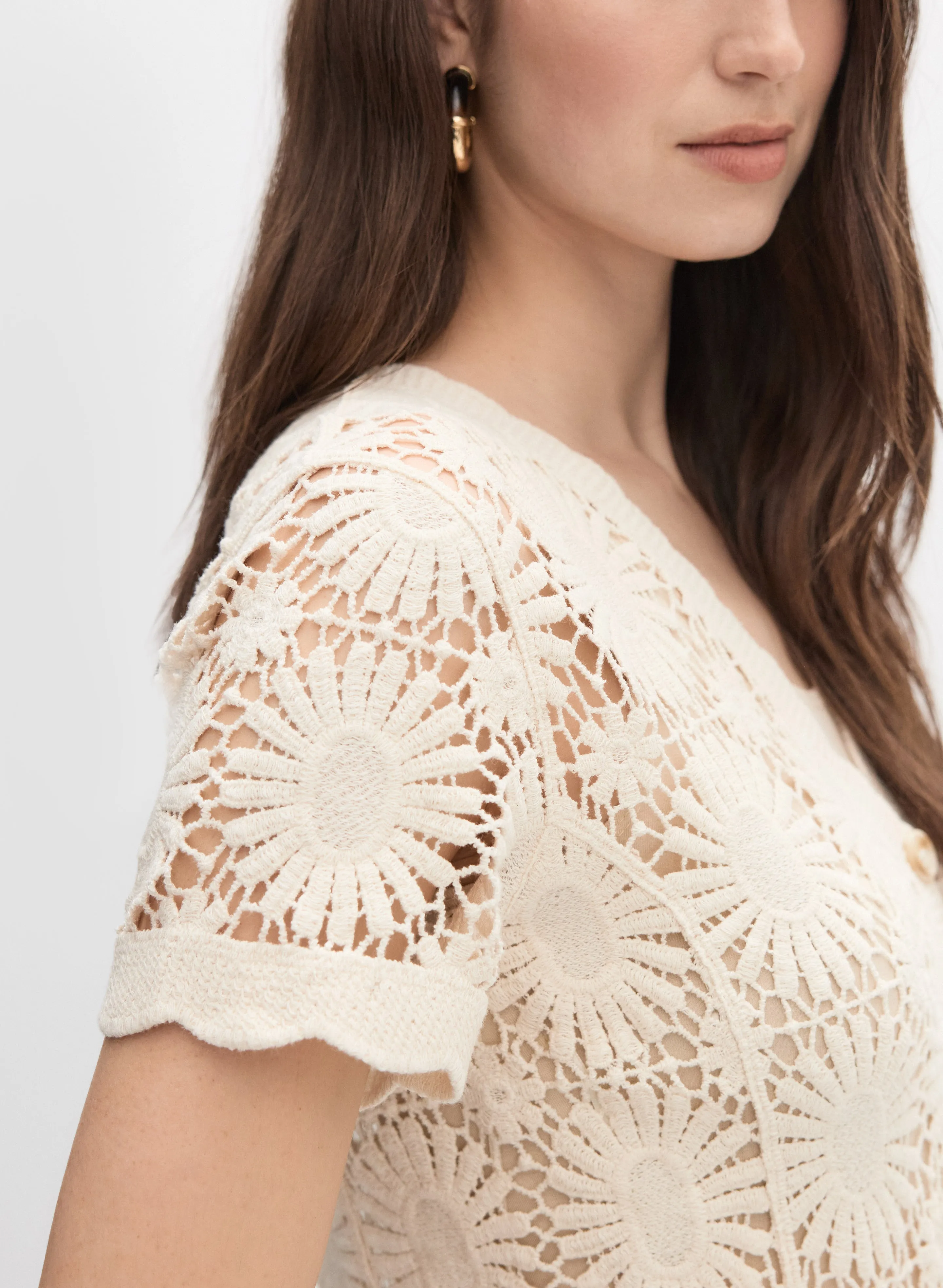 Floral Crochet Cardigan sold by Melanie Lyne product image thumbnail 2
