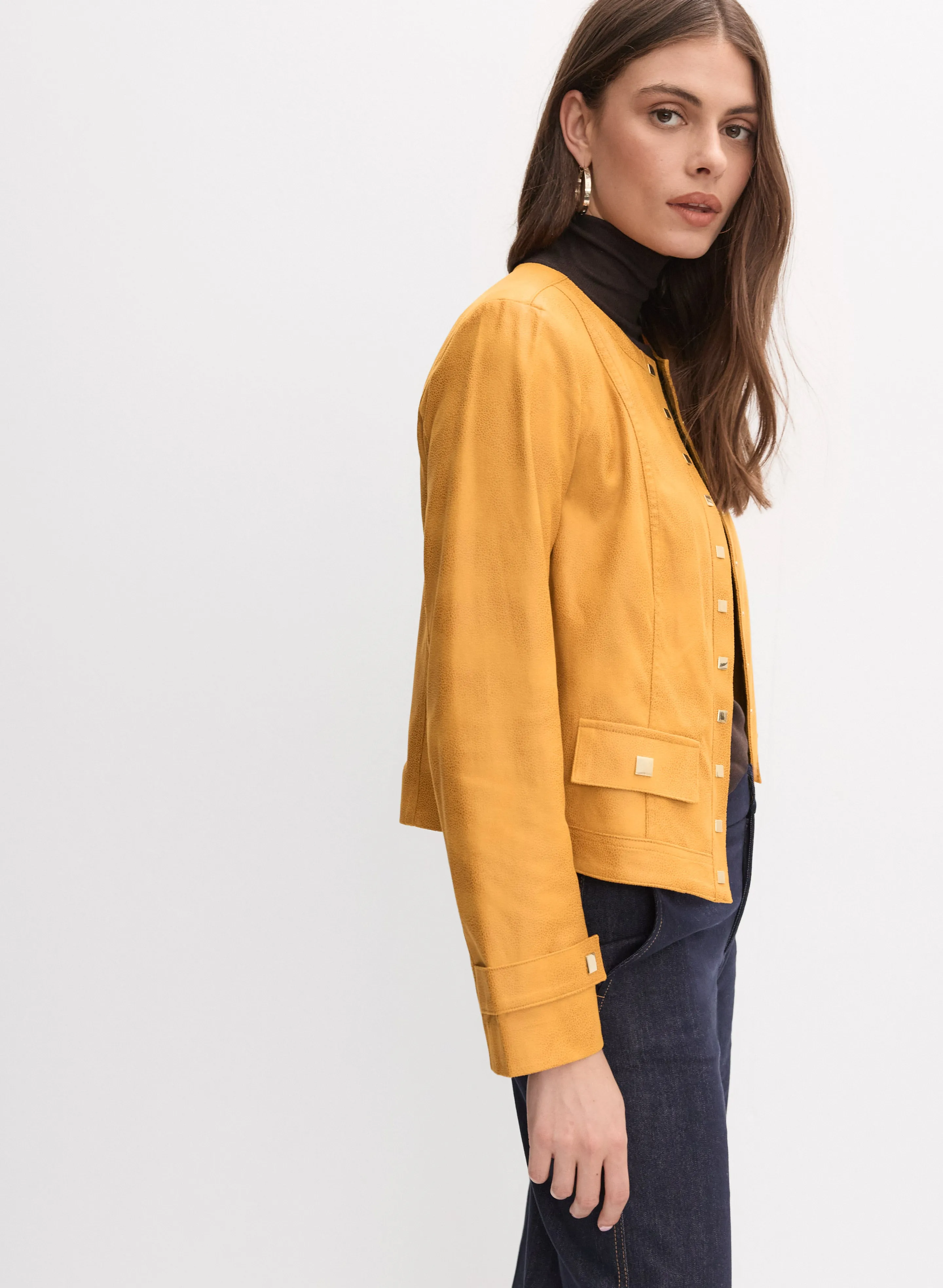 Joseph Ribkoff - Faux-Suede Jacket sold by Melanie Lyne product image thumbnail 5