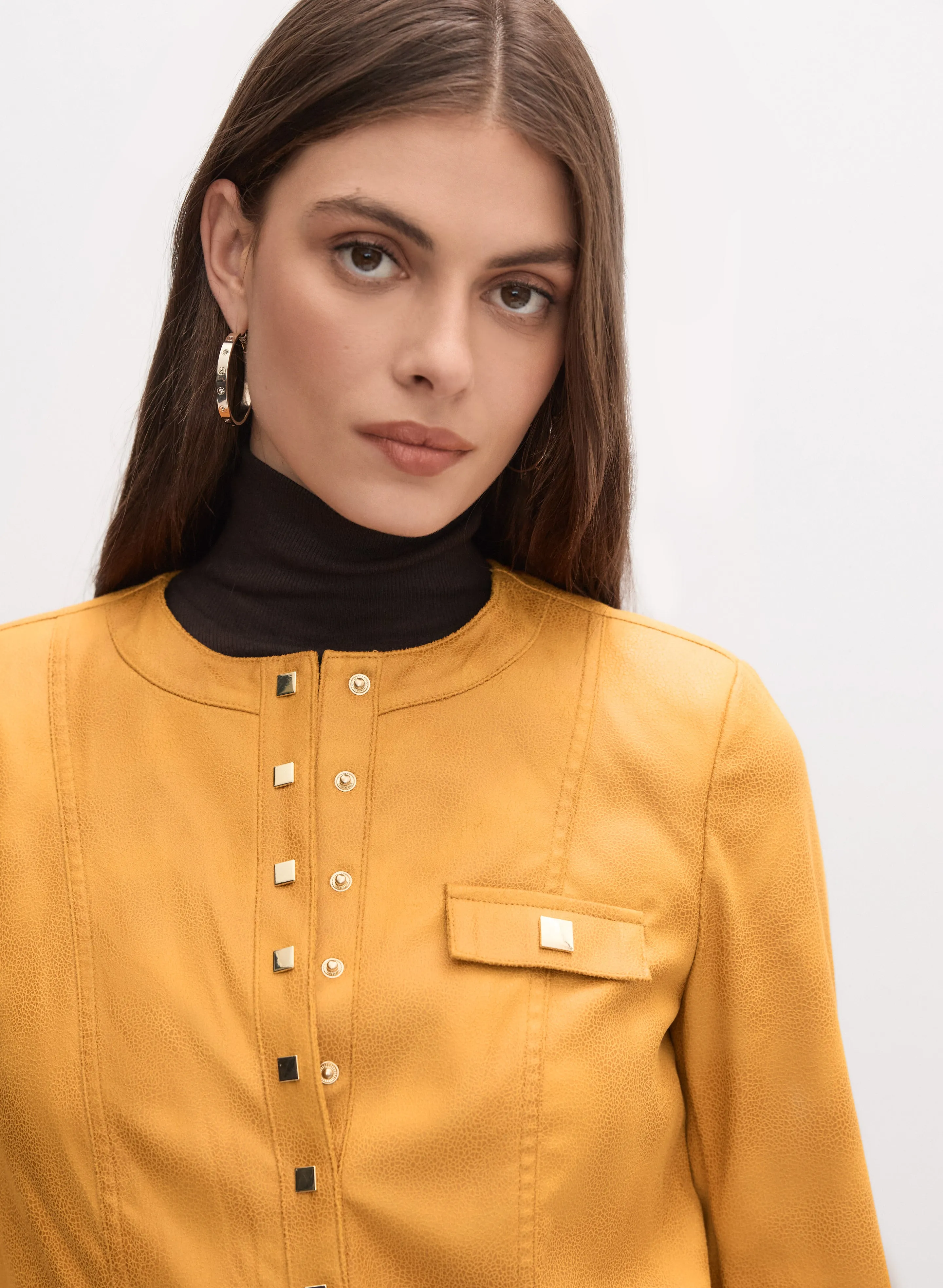 Joseph Ribkoff - Faux-Suede Jacket sold by Melanie Lyne product image thumbnail 2