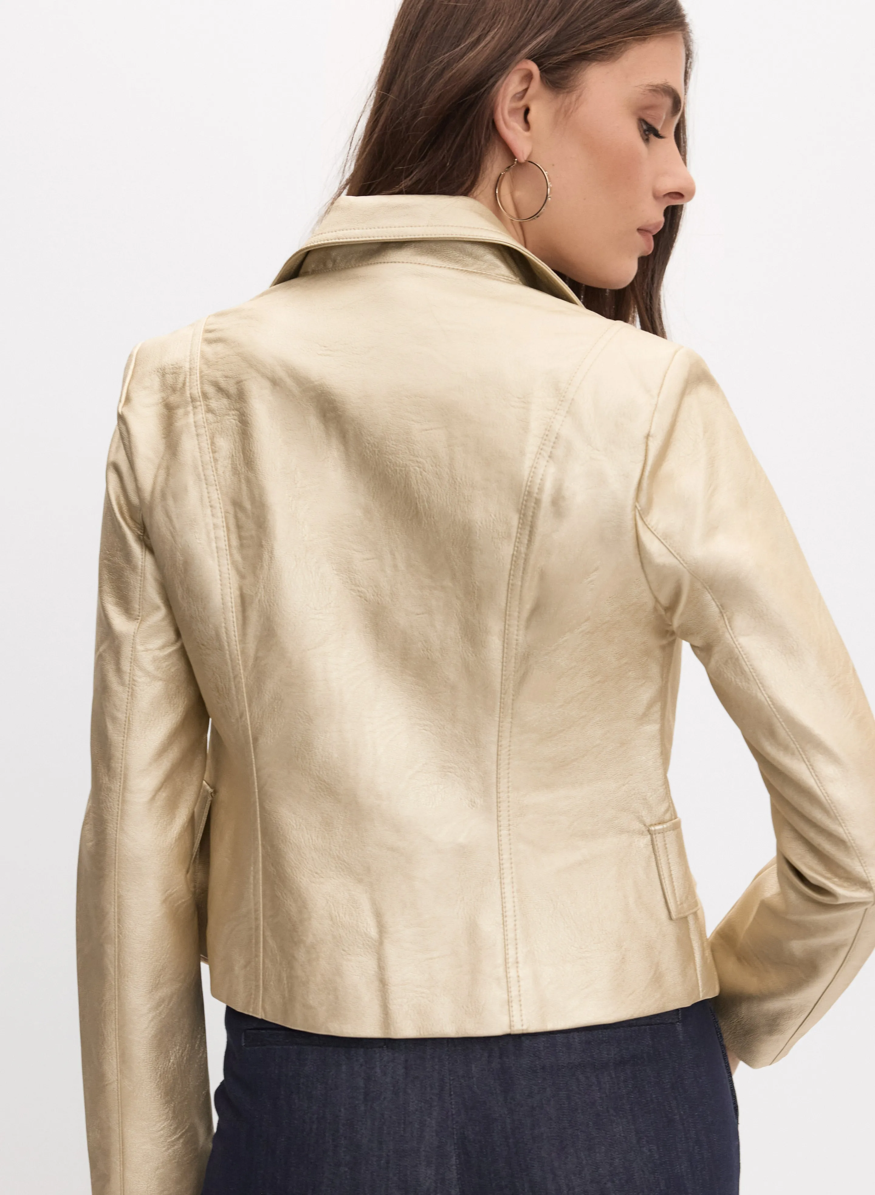 Joseph Ribkoff - Faux-Suede Cropped Jacket sold by Melanie Lyne product image thumbnail 4
