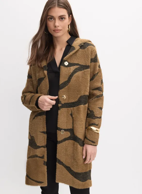 Joseph Ribkoff - Animal Pattern Coat made by Melanie Lyne