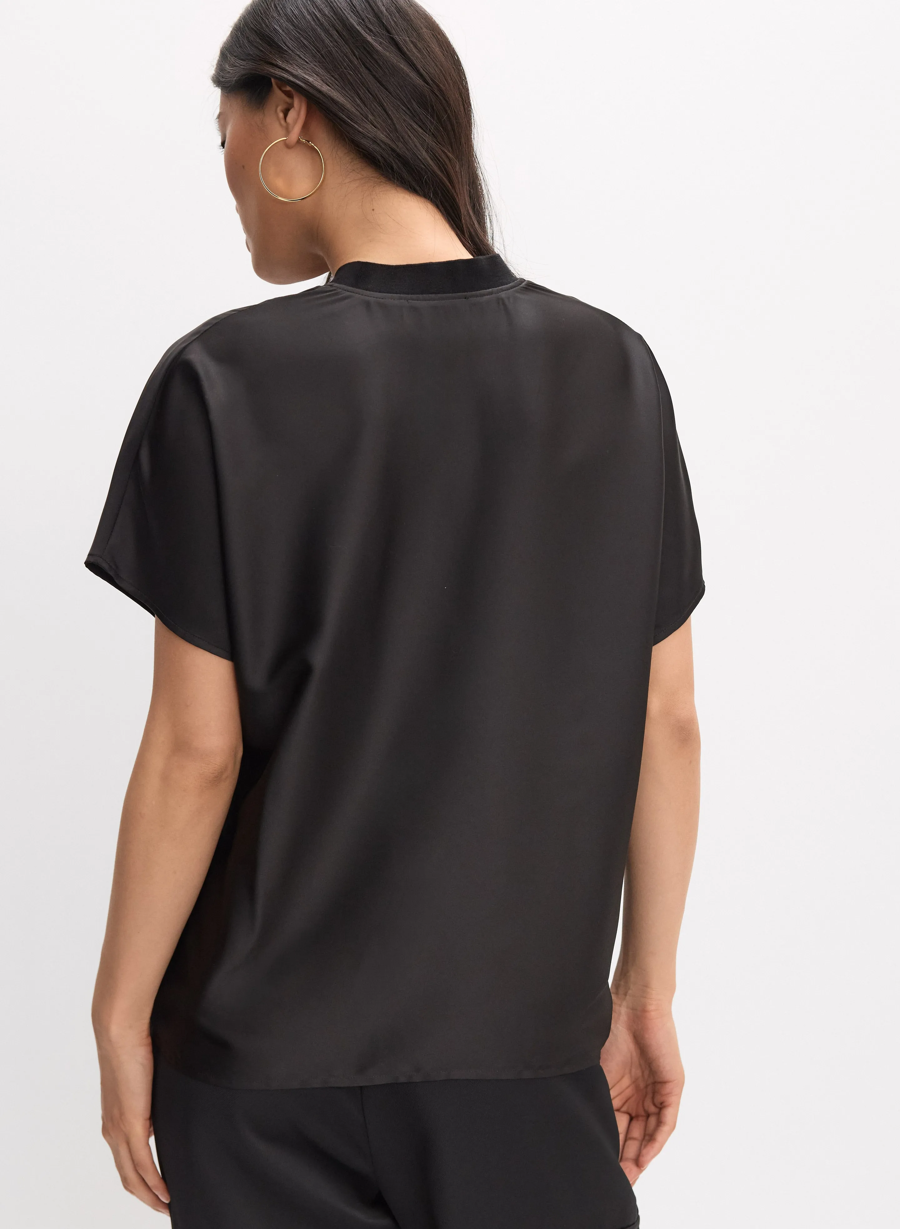 Joseph Ribkoff - Satin V-Neck Blouse sold by Melanie Lyne product image thumbnail 2