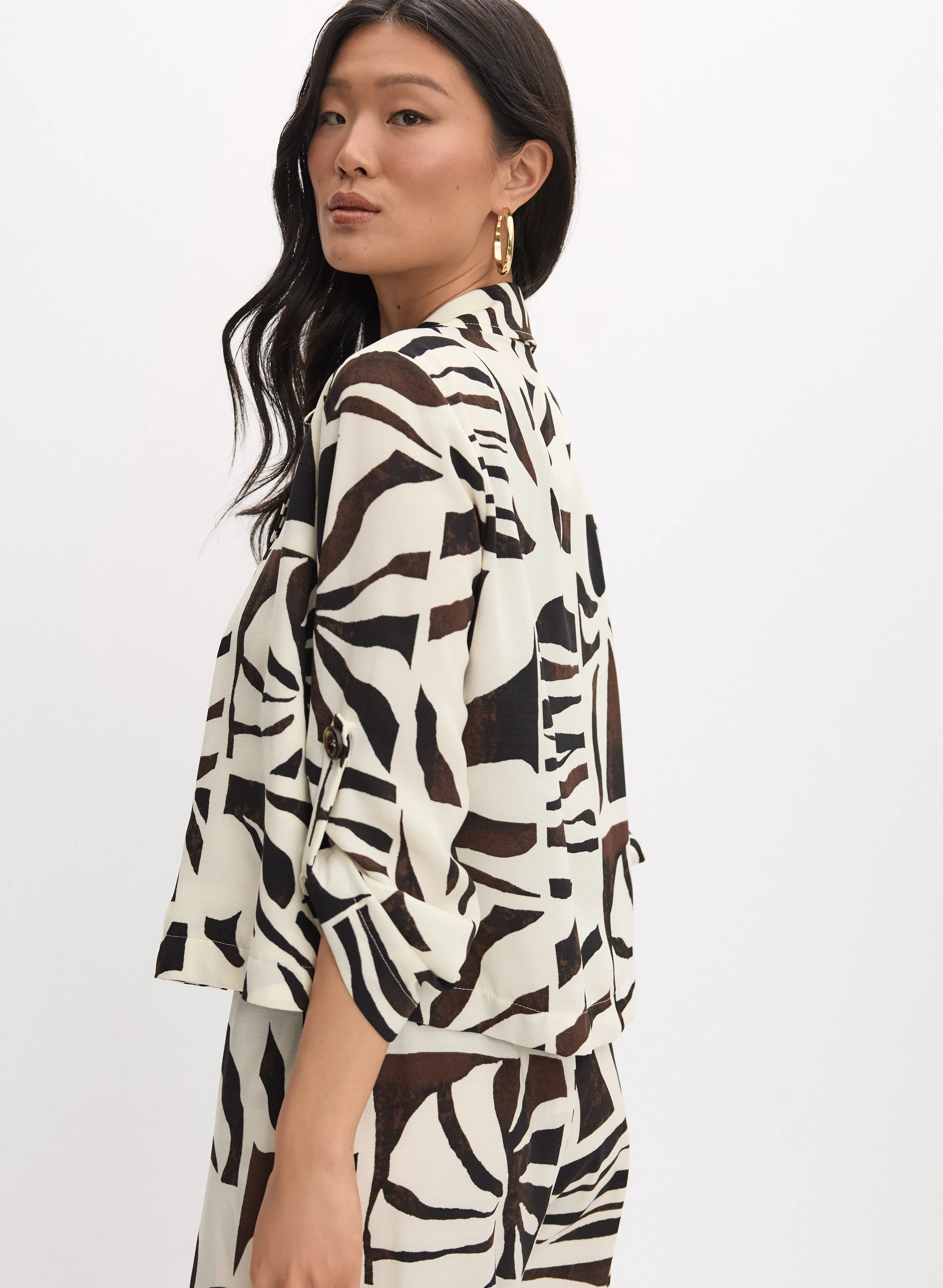Joseph Ribkoff - Abstract Print Jacket sold by Melanie Lyne product image thumbnail 3