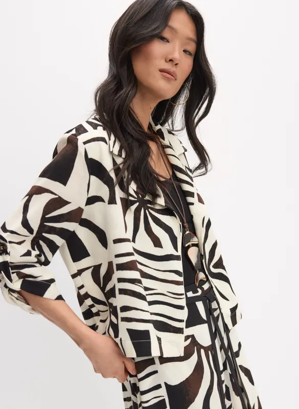 Joseph Ribkoff - Abstract Print Jacket made by Melanie Lyne