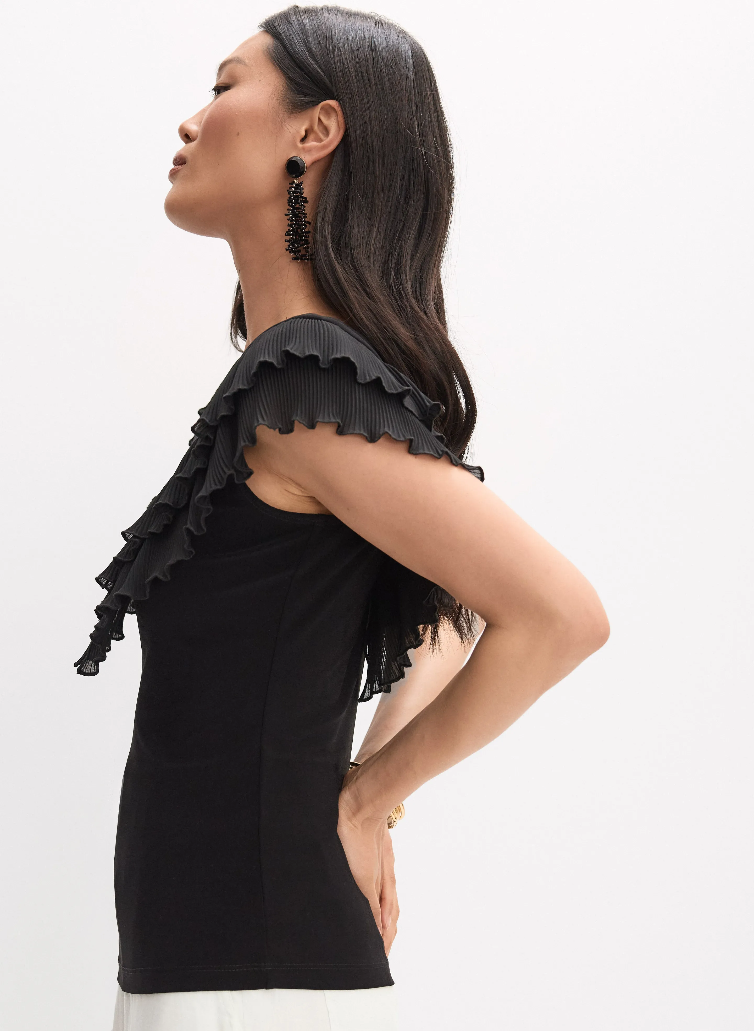 Joseph Ribkoff - Ruffle Detail Top sold by Melanie Lyne product image thumbnail 2