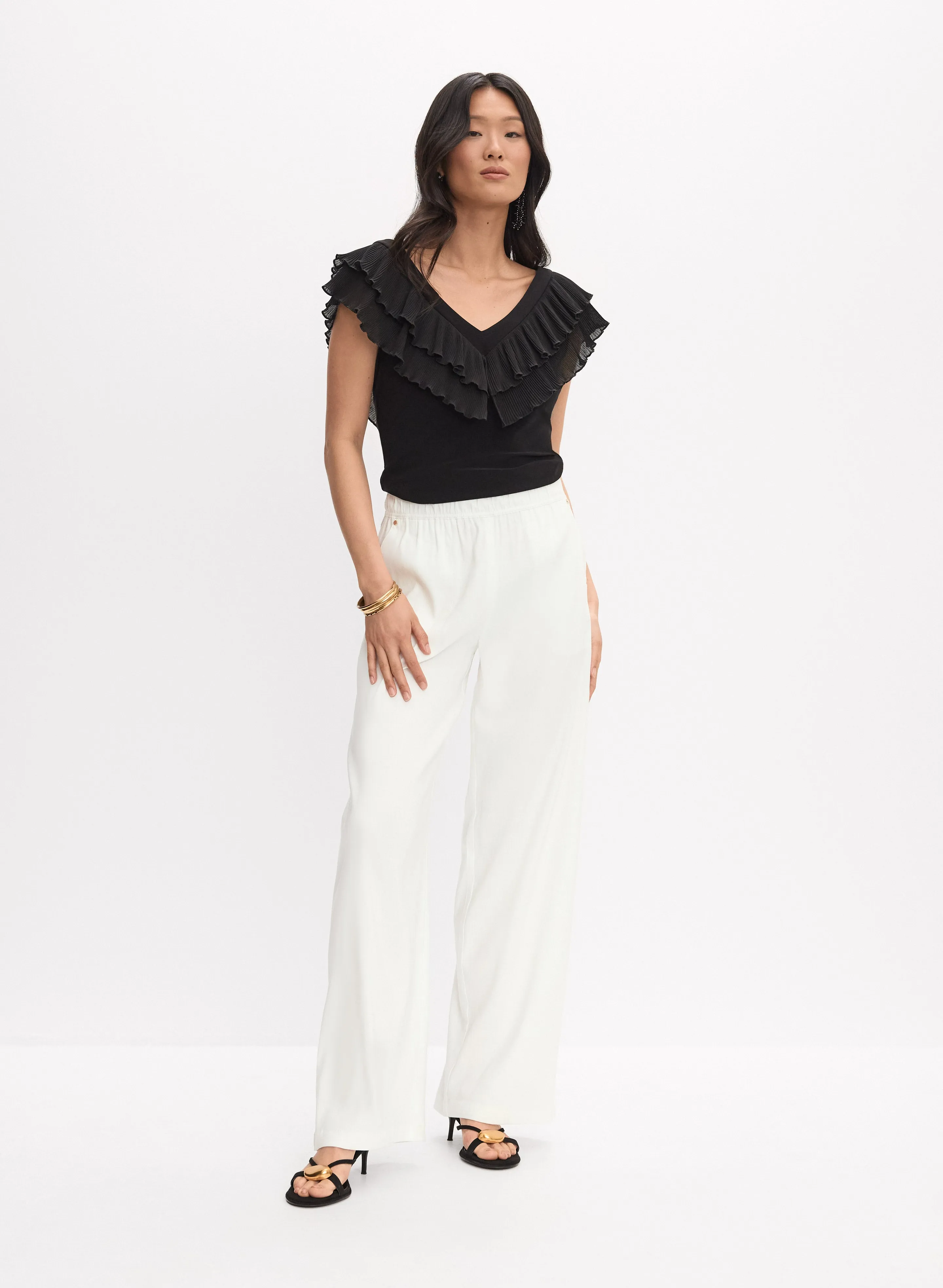 Joseph Ribkoff - Ruffle Detail Top sold by Melanie Lyne product image thumbnail 4