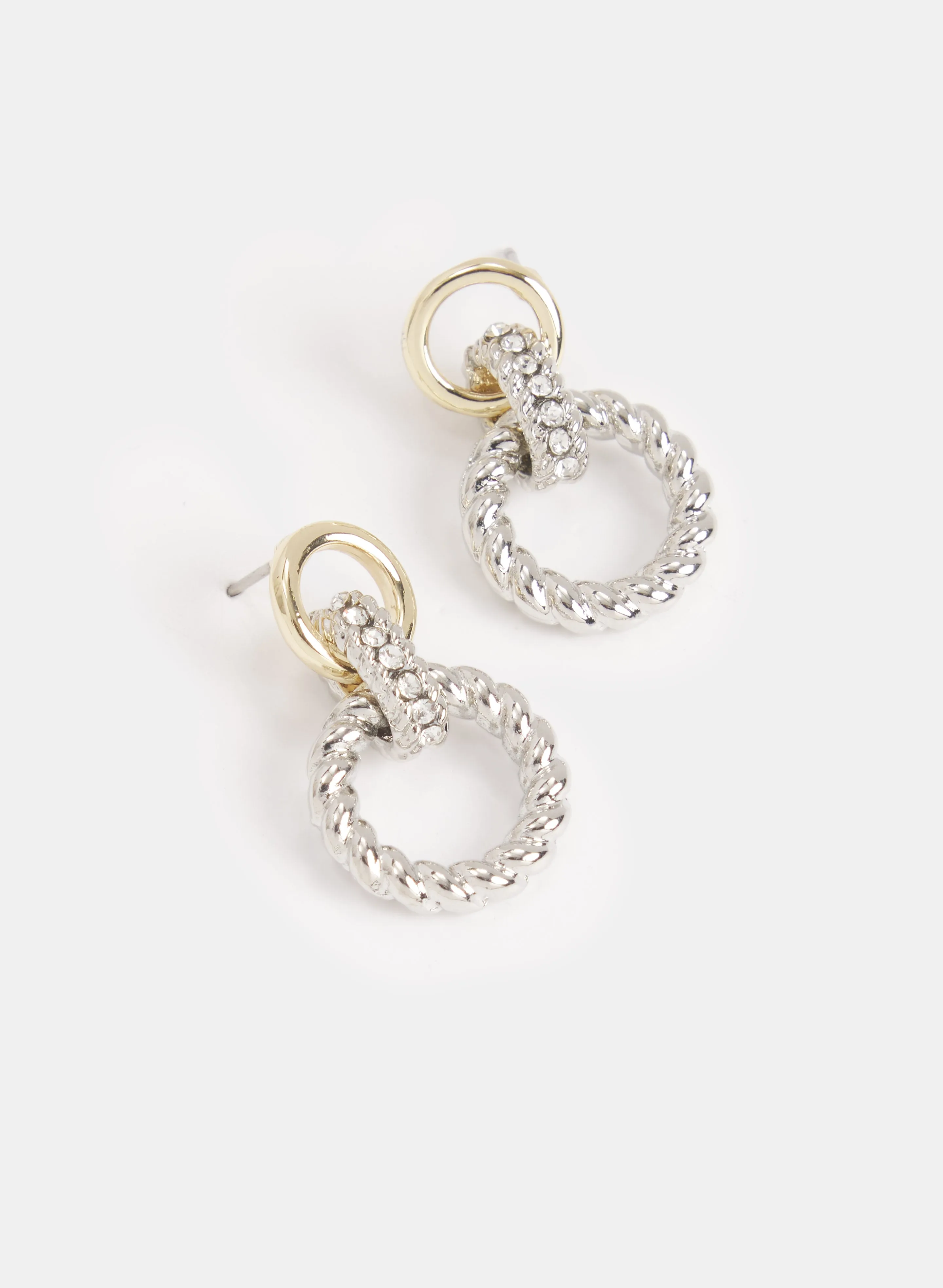 2-Tone Doorknocker Earrings sold by Melanie Lyne product image thumbnail 2