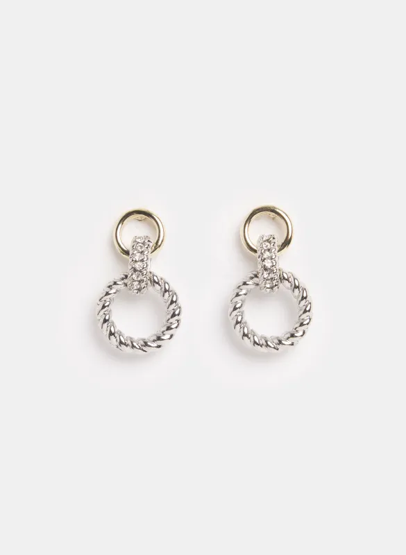 2-Tone Doorknocker Earrings made by Melanie Lyne