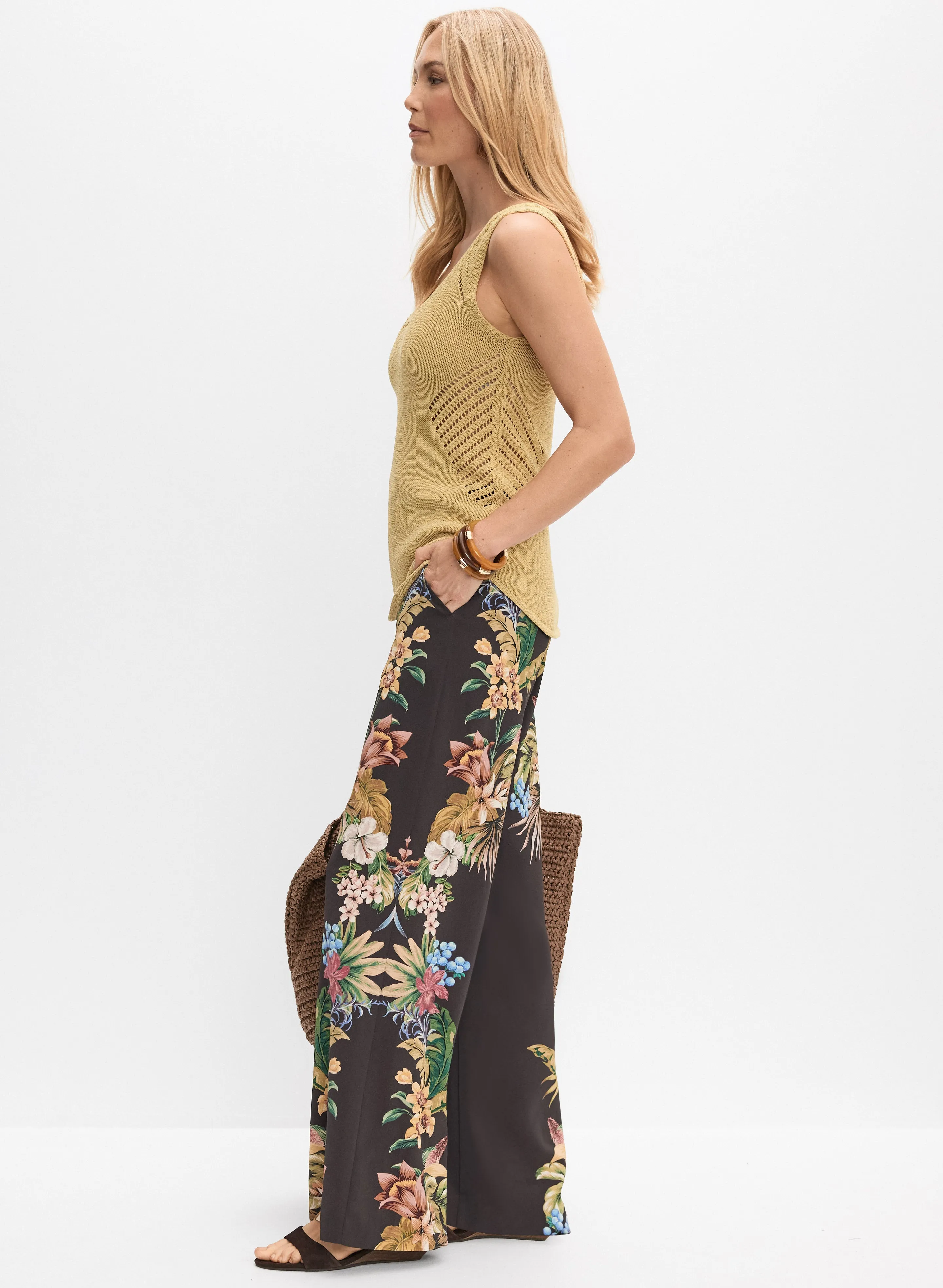 Tropical Print Pants sold by Melanie Lyne product image thumbnail 5