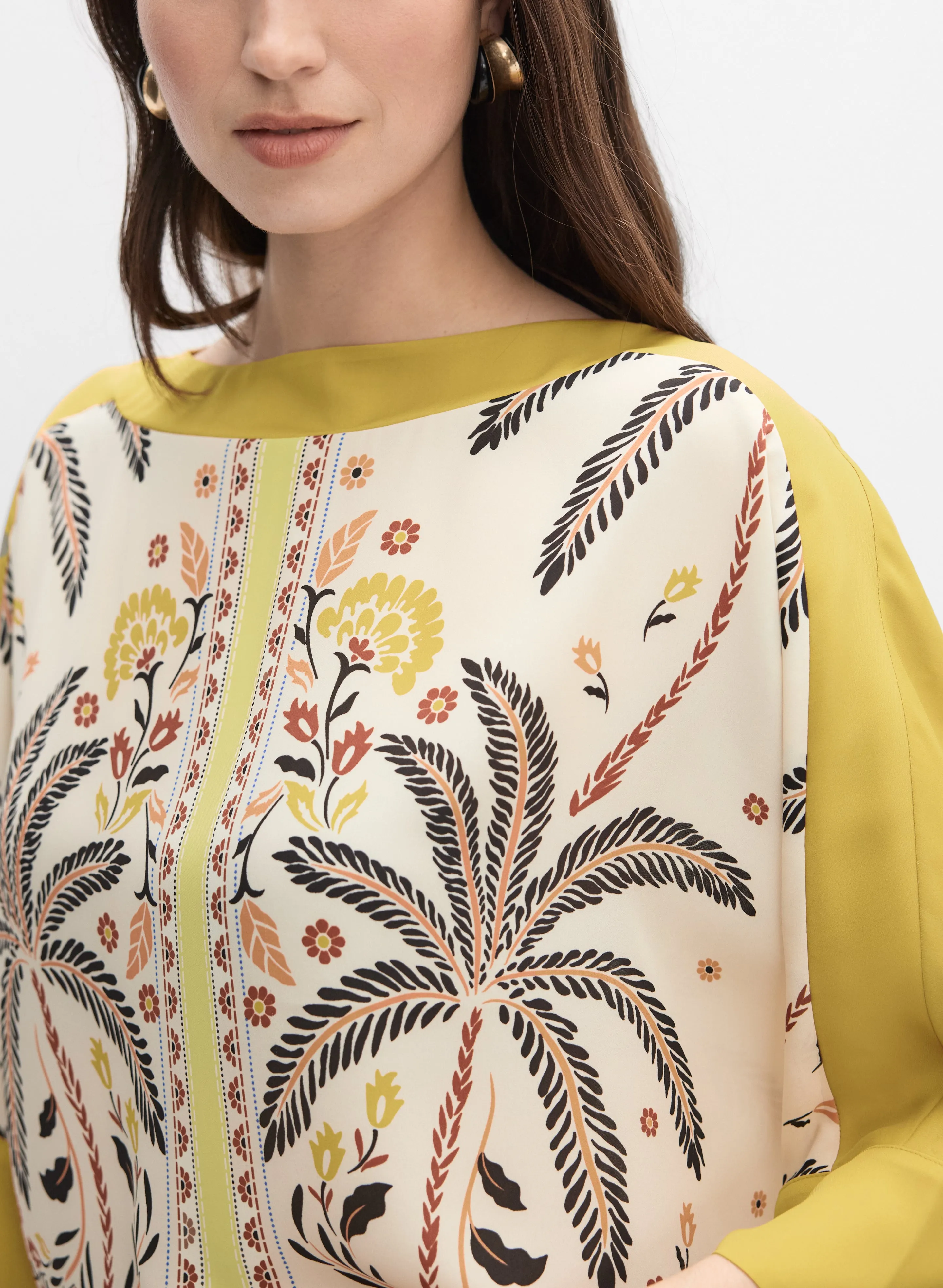 Palm Tree Print Blouse sold by Melanie Lyne product image thumbnail 2