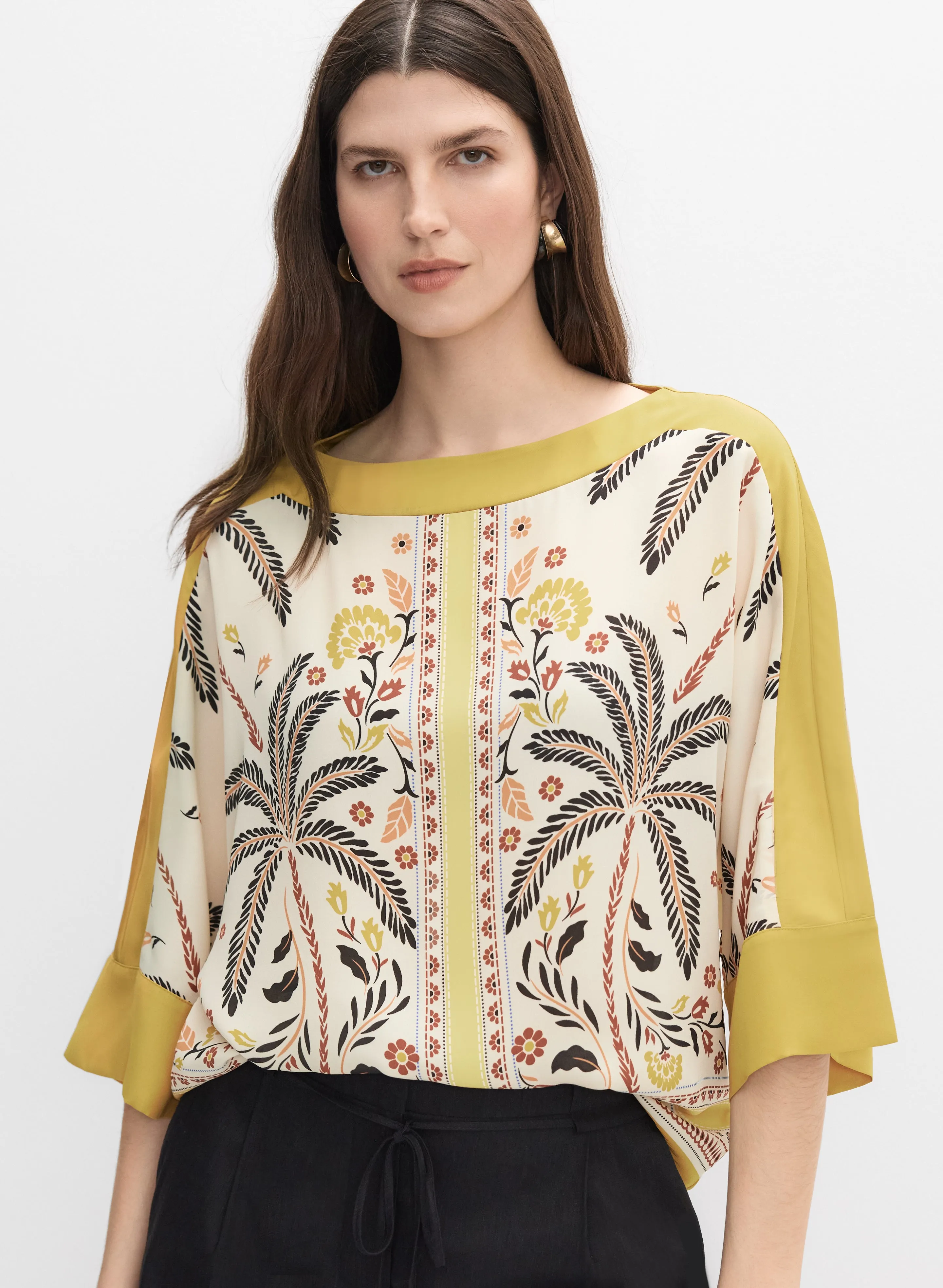 Palm Tree Print Blouse sold by Melanie Lyne