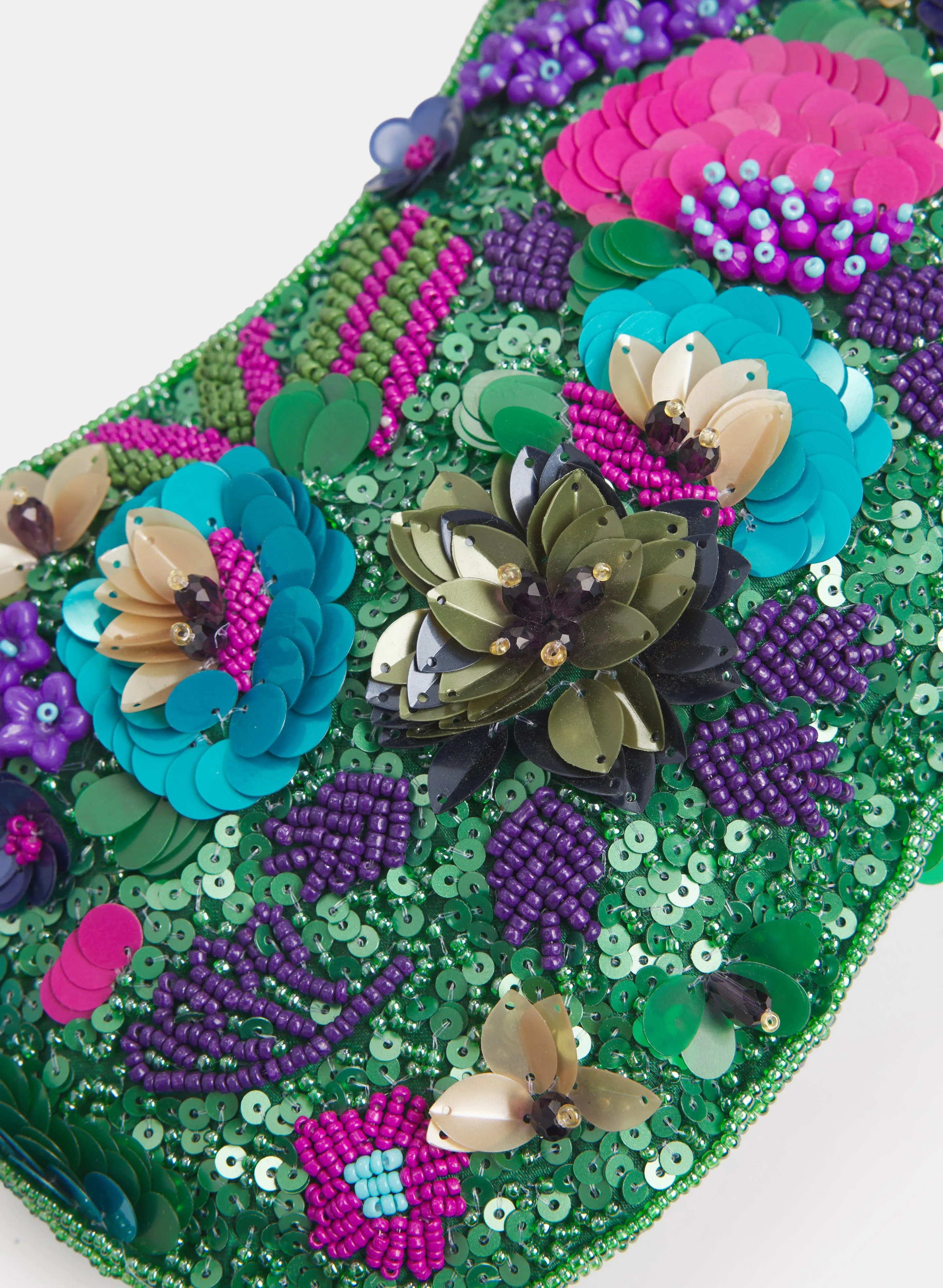 Sequined Floral Embellished Clutch sold by Melanie Lyne product image thumbnail 2