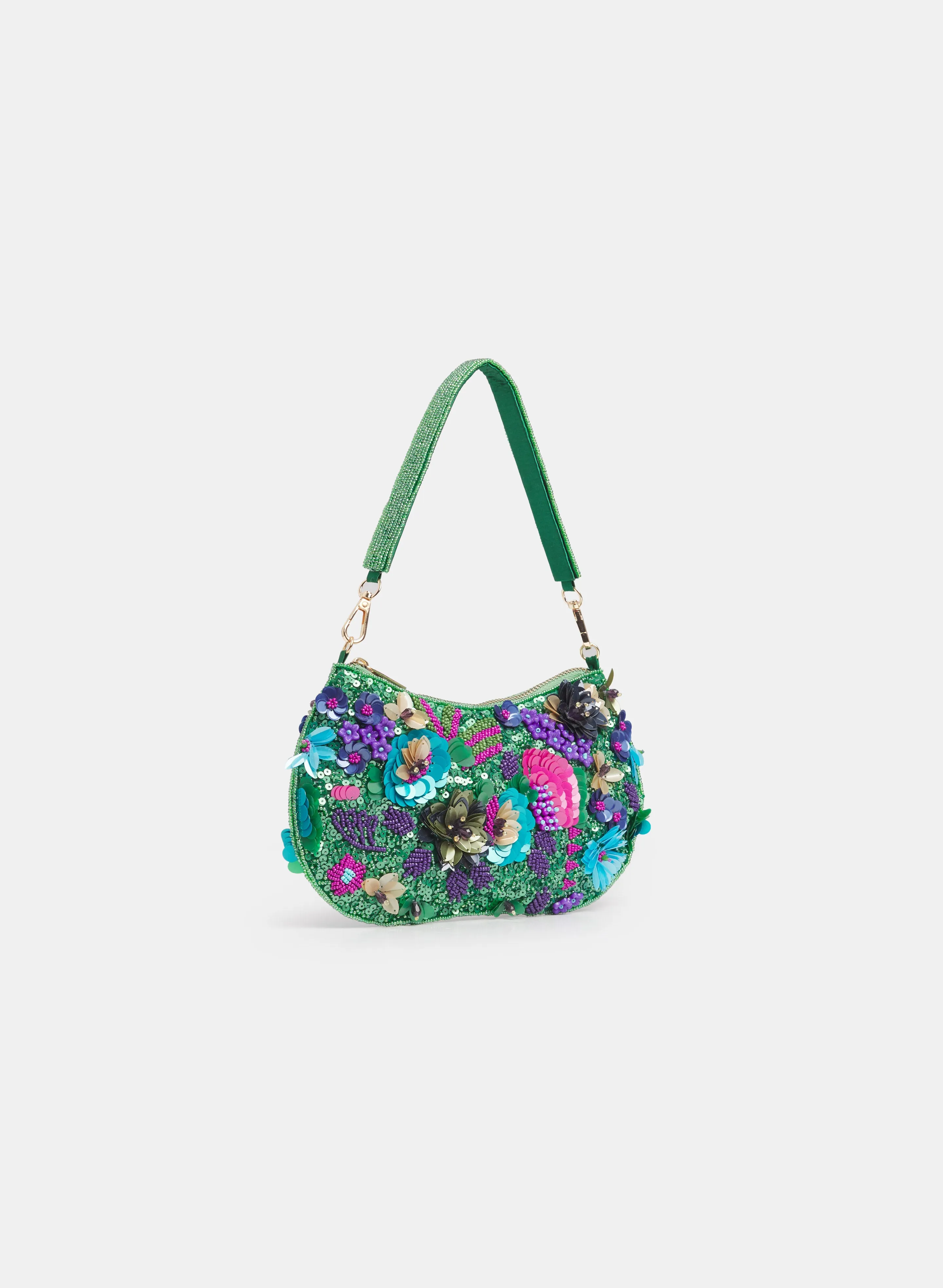 Sequined Floral Embellished Clutch sold by Melanie Lyne product image thumbnail 4
