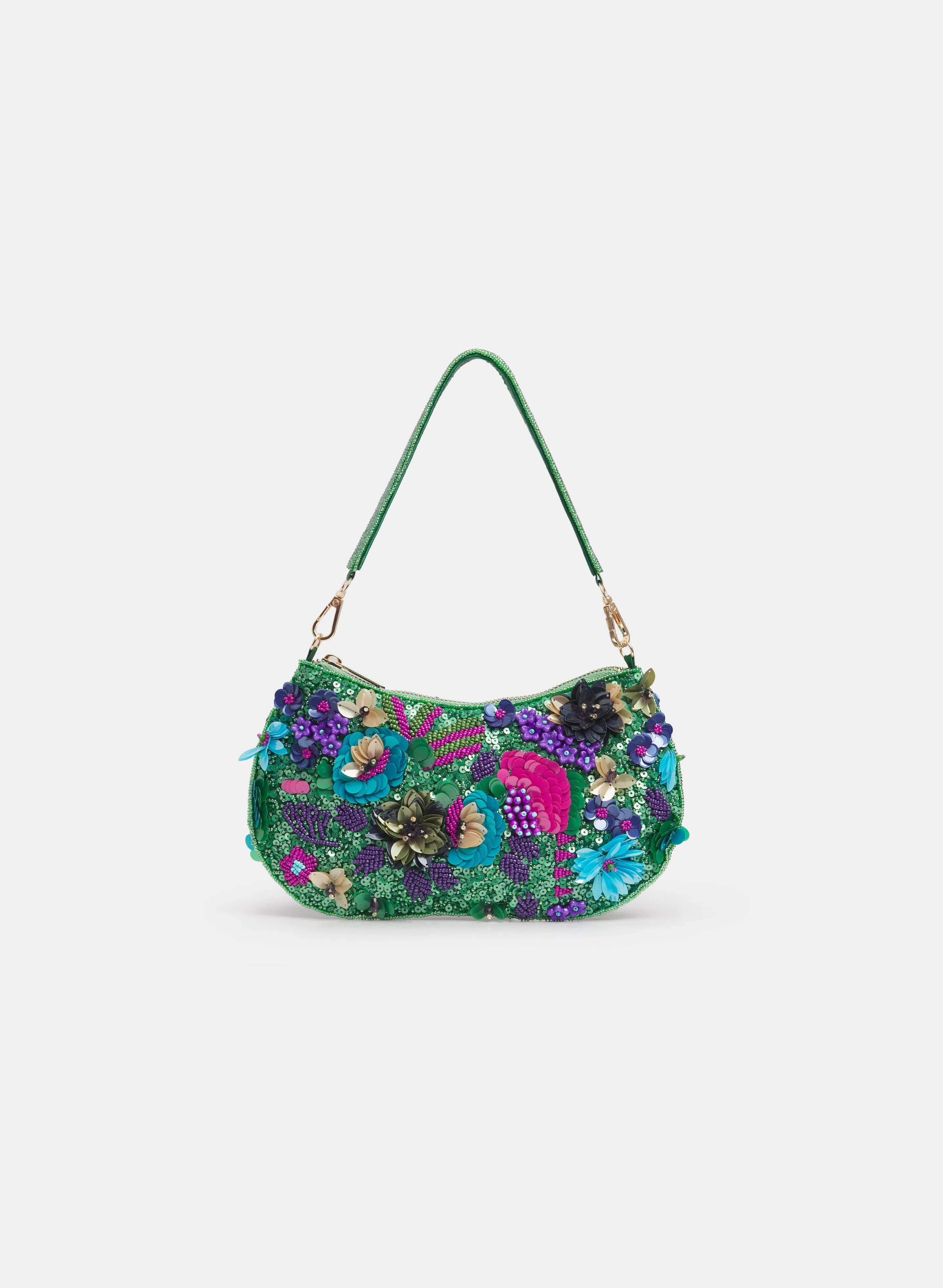 Sequined Floral Embellished Clutch sold by Melanie Lyne