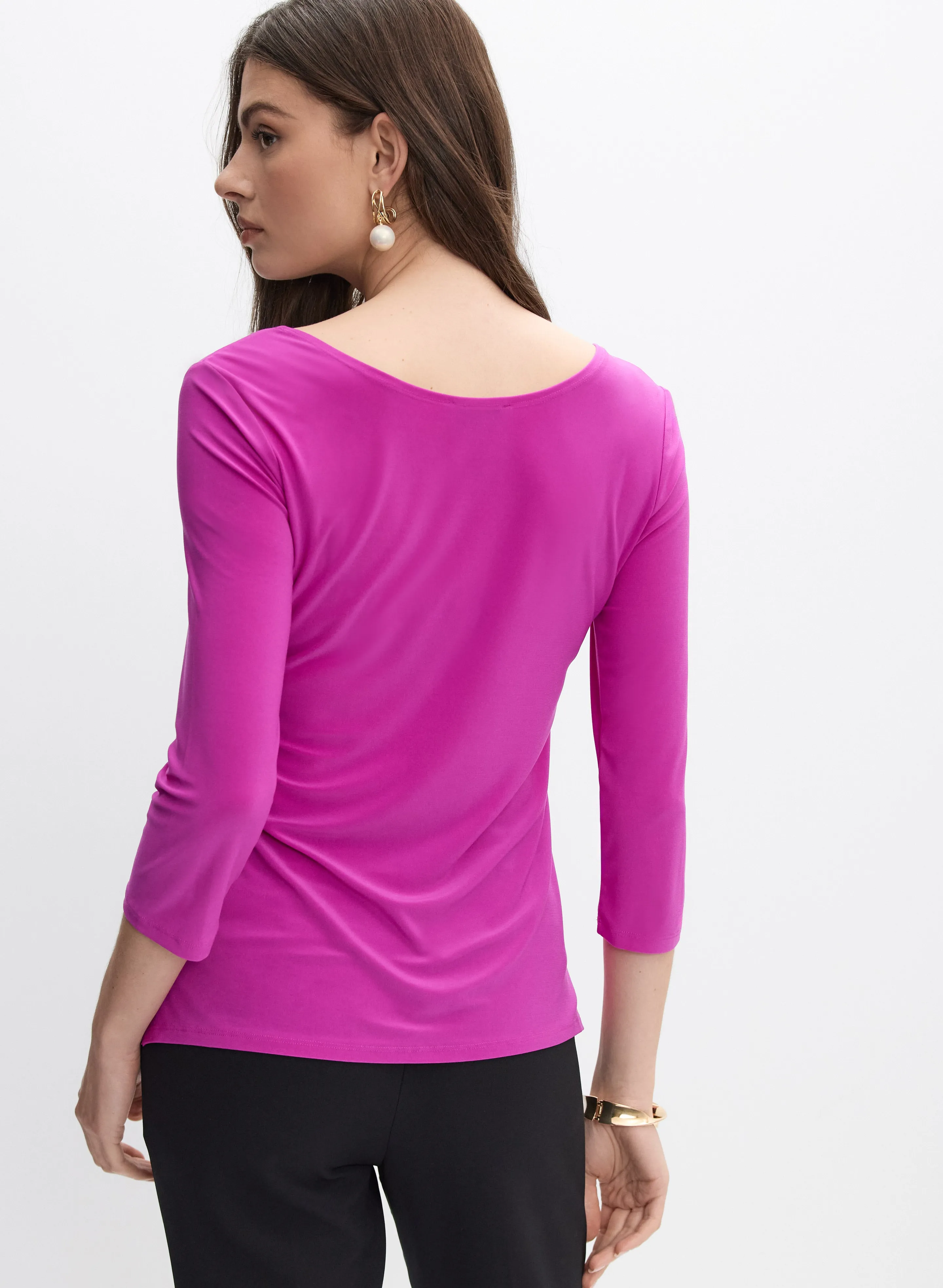 Joseph Ribkoff - Scoop Neck Top sold by Melanie Lyne product image thumbnail 3