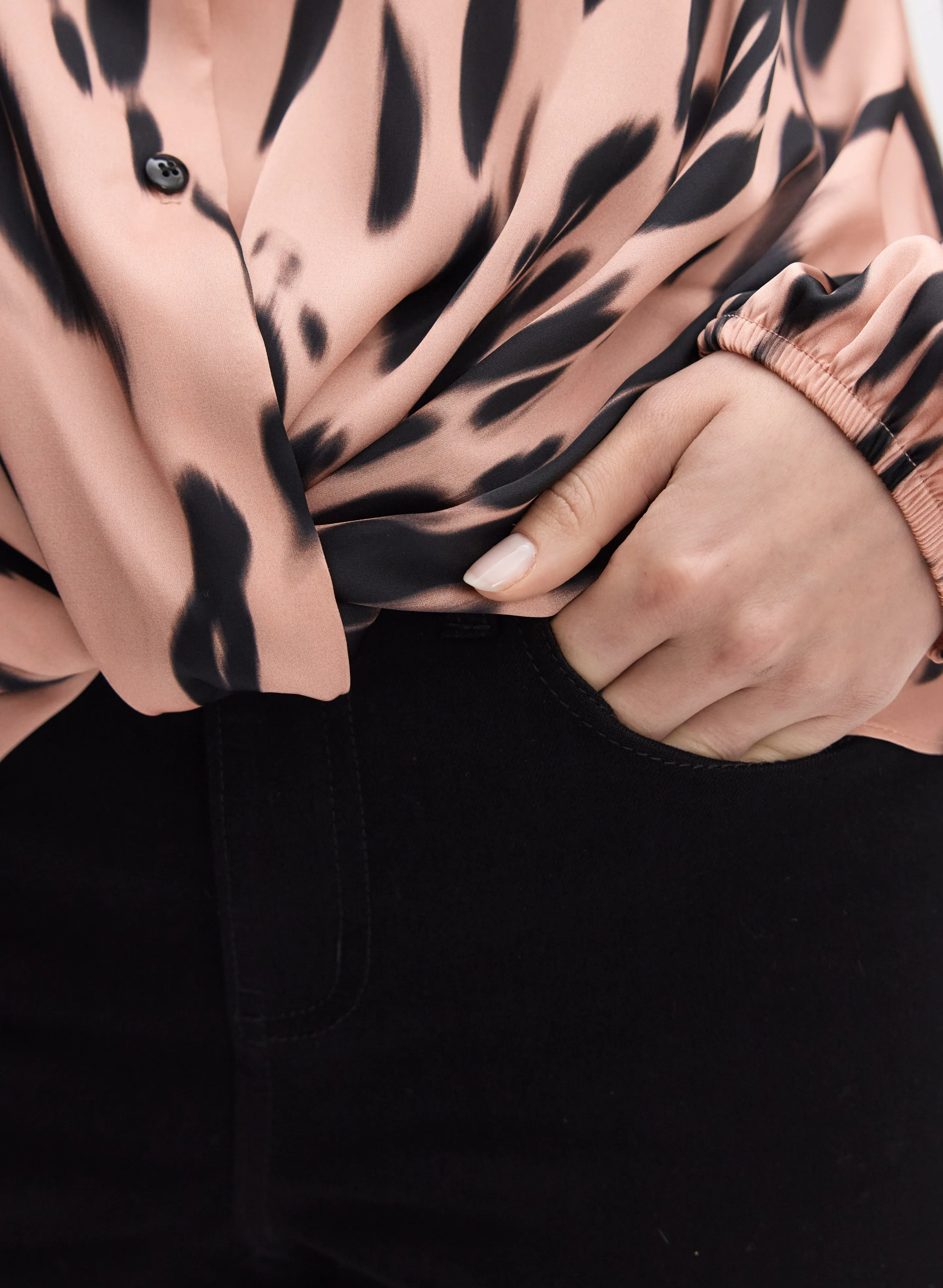 Joseph Ribkoff - Animal Print Satin Blouse sold by Melanie Lyne product image thumbnail 5