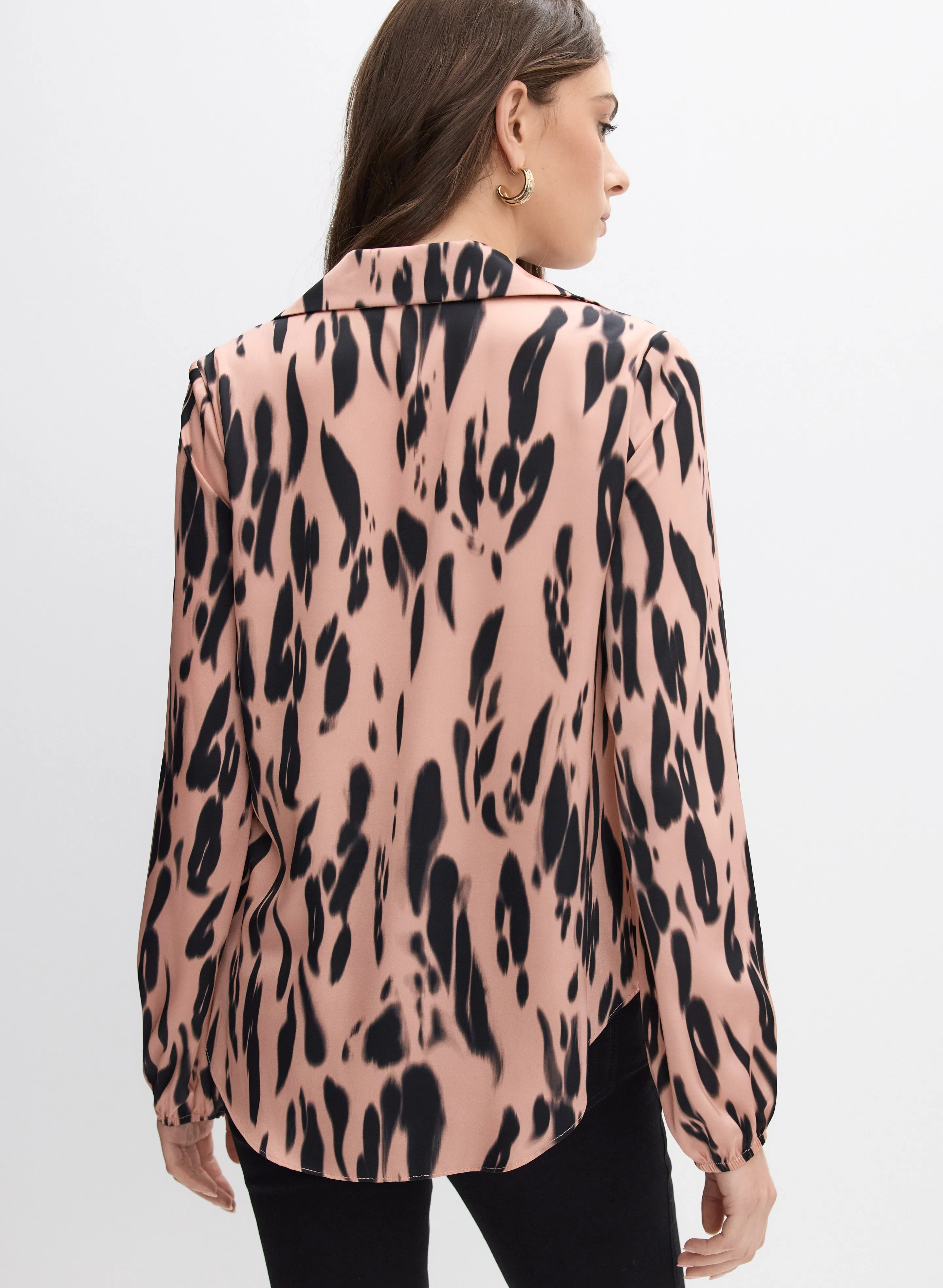 Joseph Ribkoff - Animal Print Satin Blouse sold by Melanie Lyne product image thumbnail 3