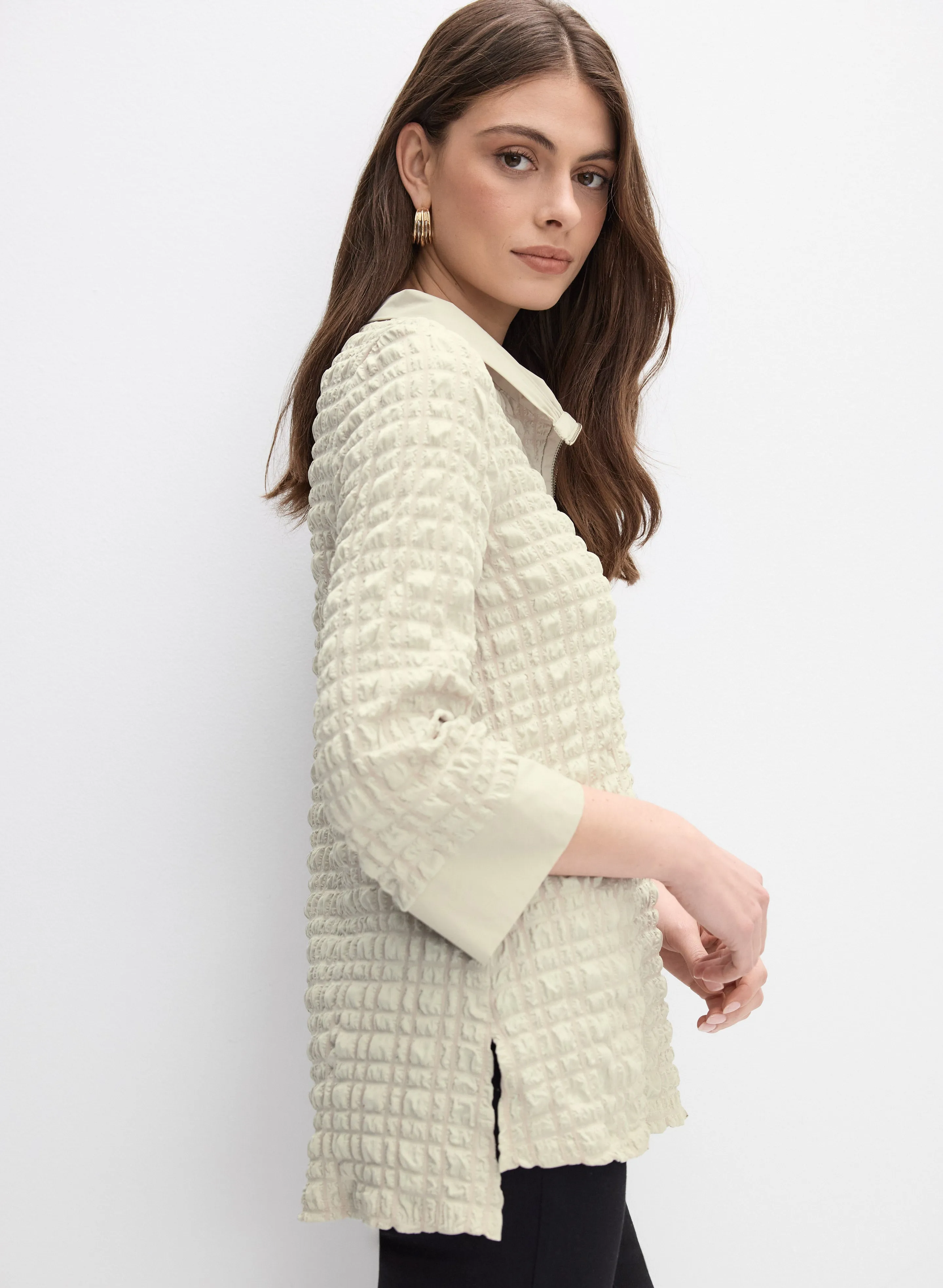 Joseph Ribkoff - Textured Mock Neck Top sold by Melanie Lyne product image thumbnail 2