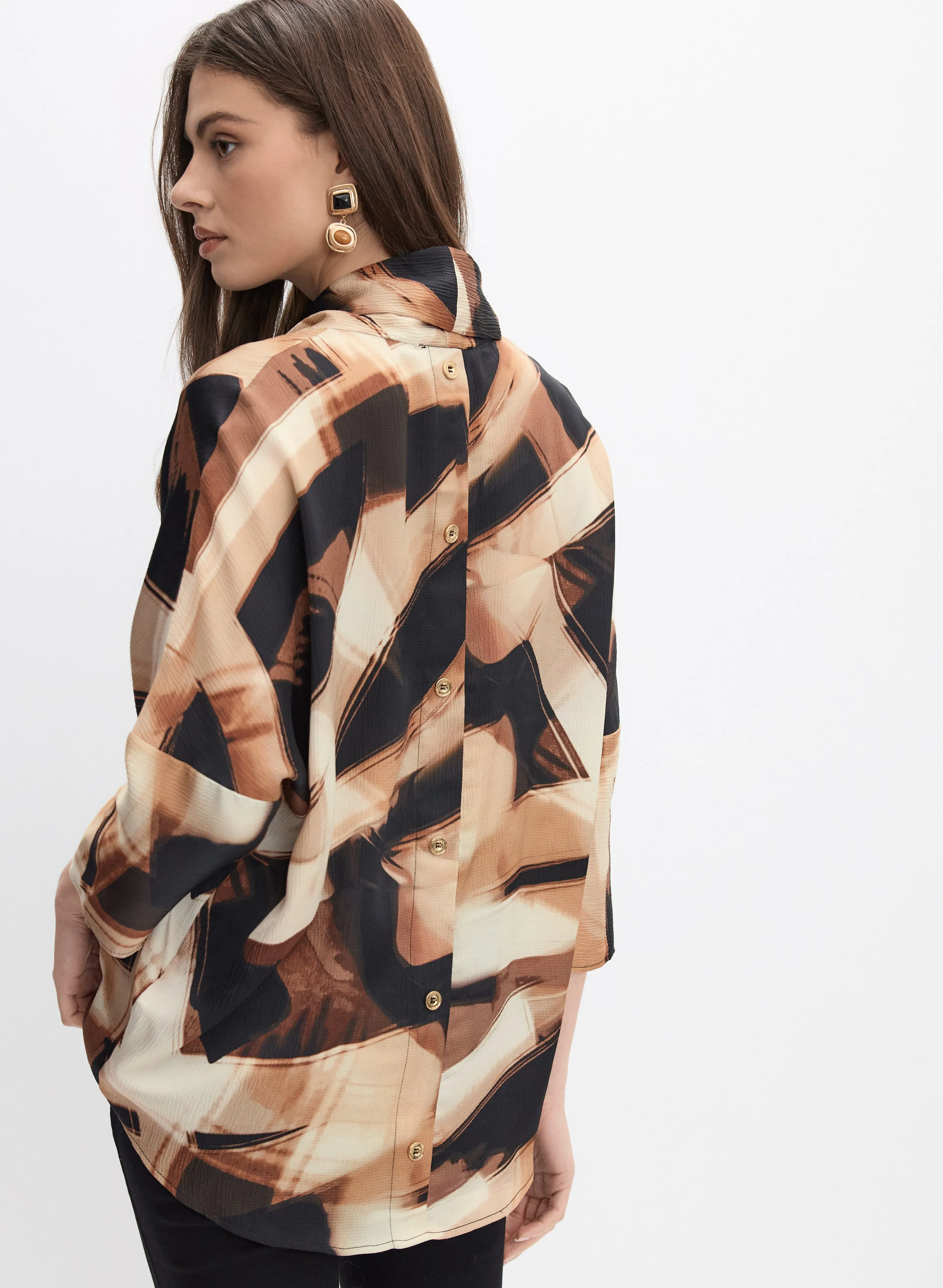 Joseph Ribkoff - Abstract Print Blouse sold by Melanie Lyne product image thumbnail 2