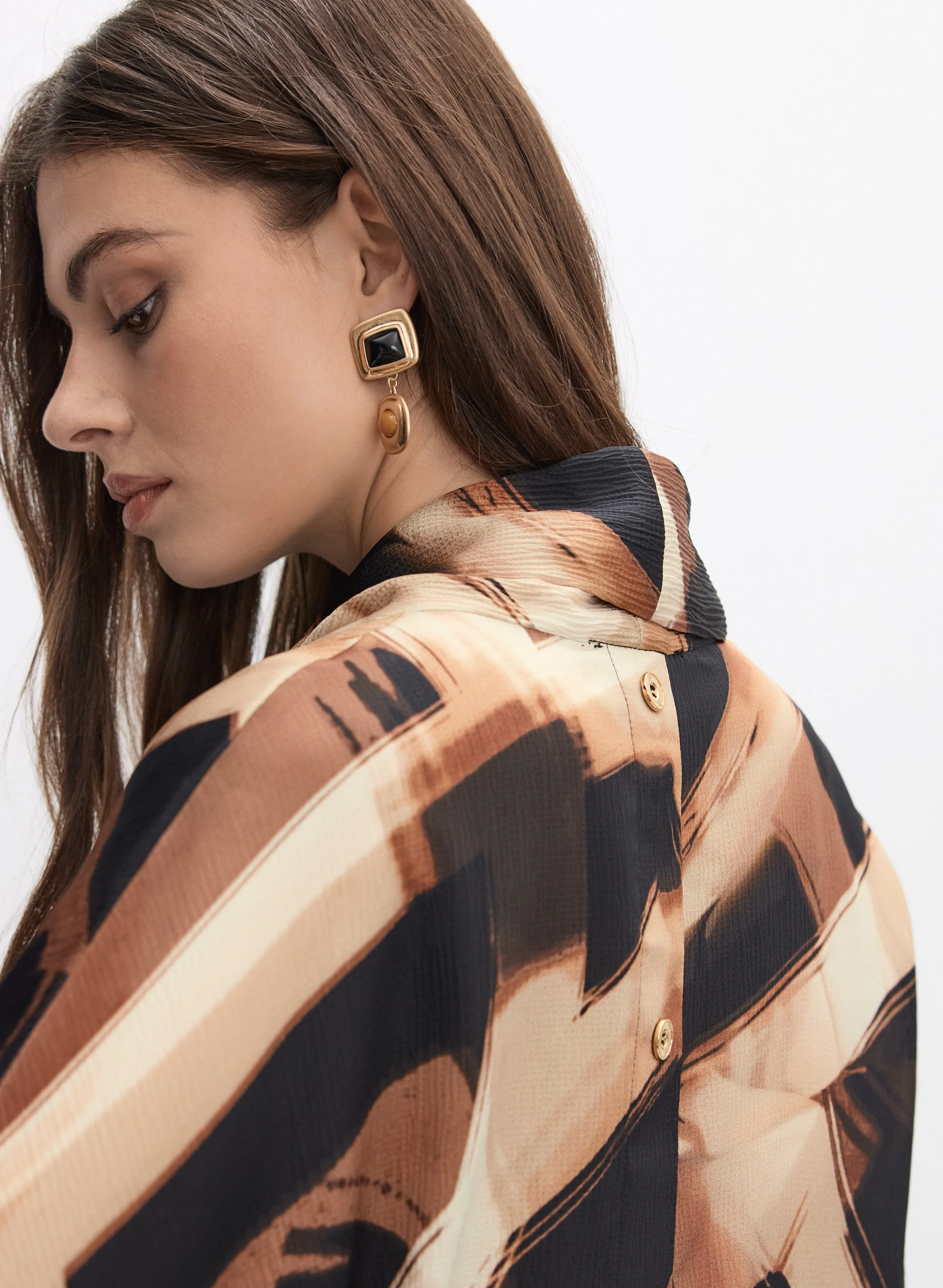 Joseph Ribkoff - Abstract Print Blouse sold by Melanie Lyne product image thumbnail 5