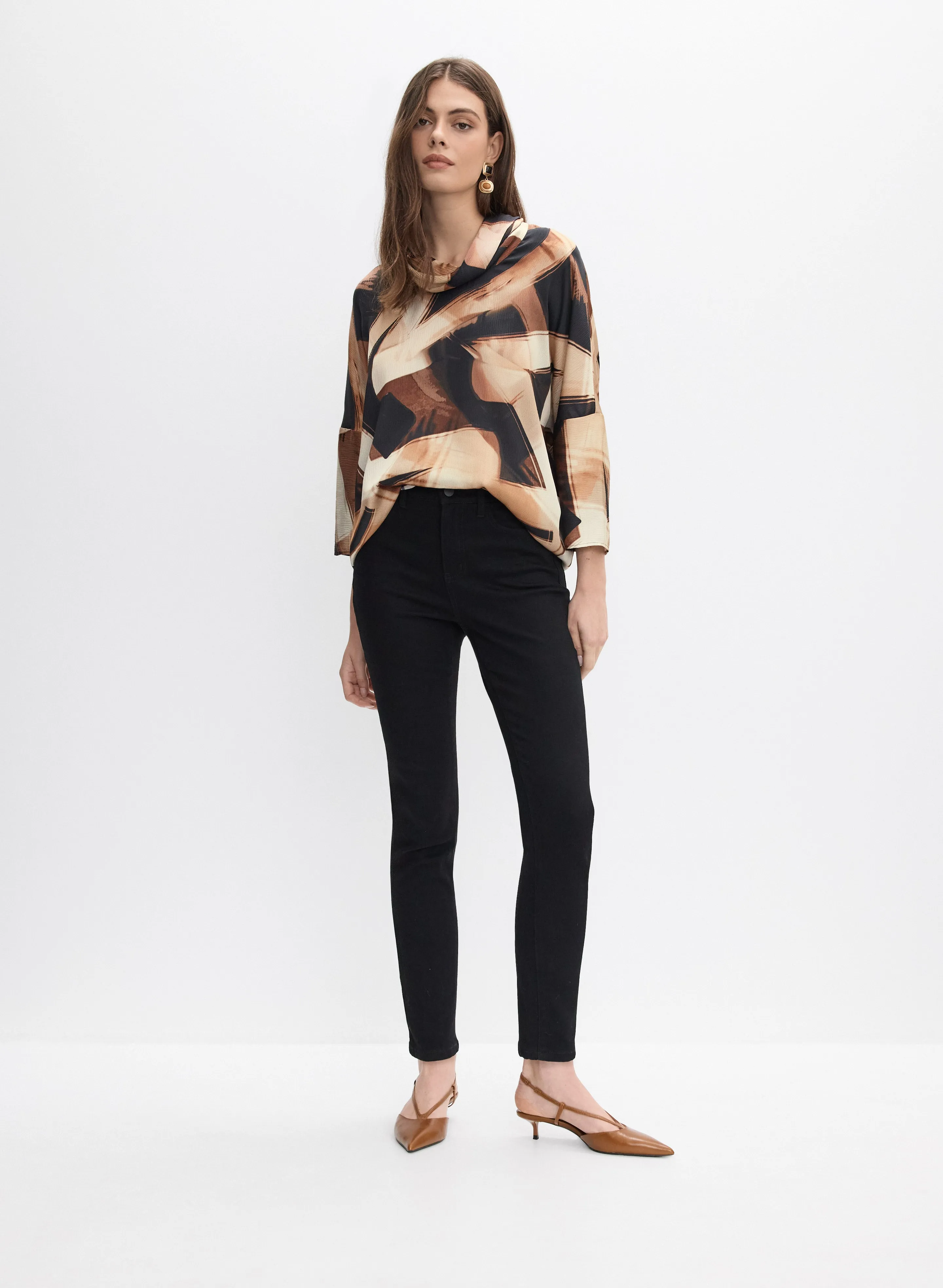 Joseph Ribkoff - Abstract Print Blouse sold by Melanie Lyne product image thumbnail 3