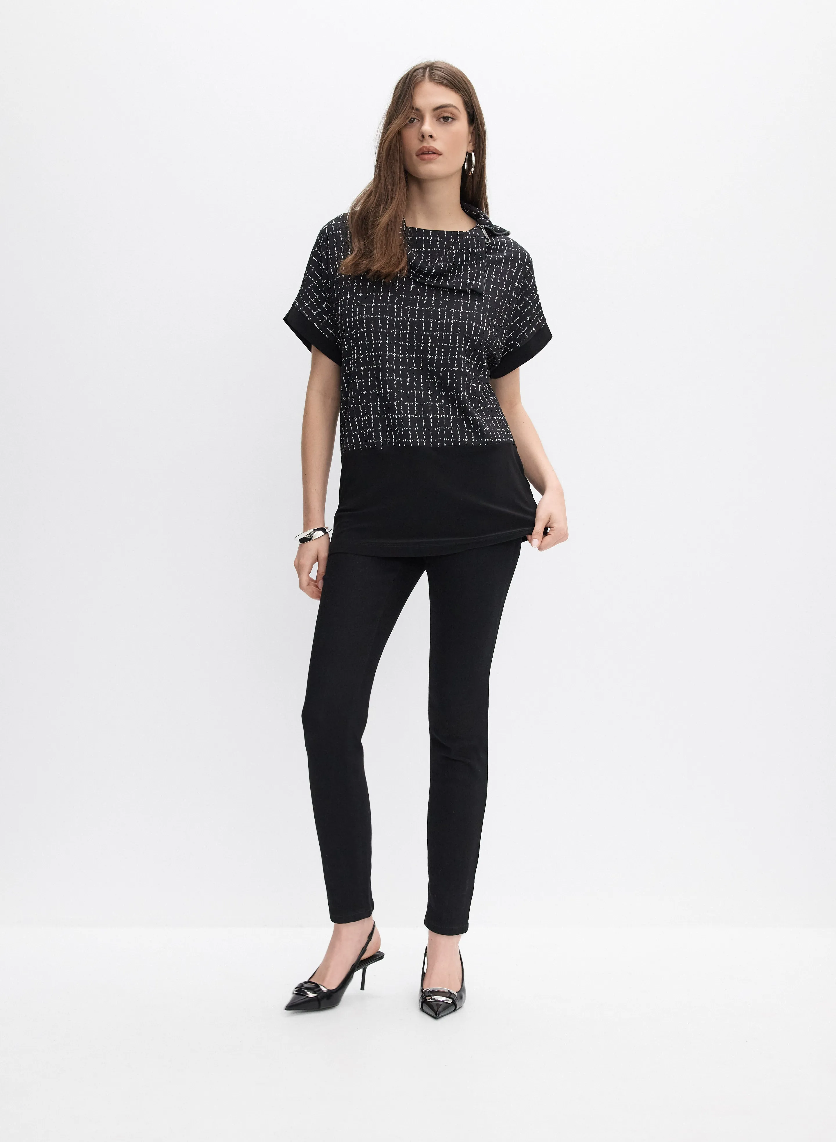Joseph Ribkoff - Jacquard Tunic Top sold by Melanie Lyne product image thumbnail 4