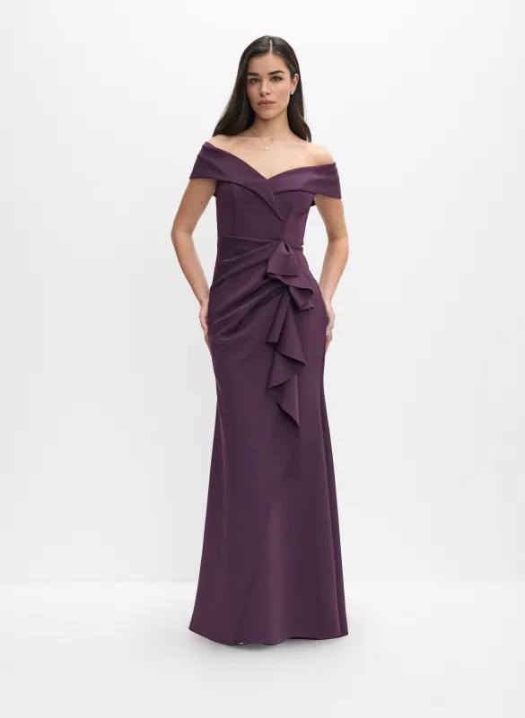 BA Nites - Off-The-Shoulder Ruffle Dress made by Melanie Lyne