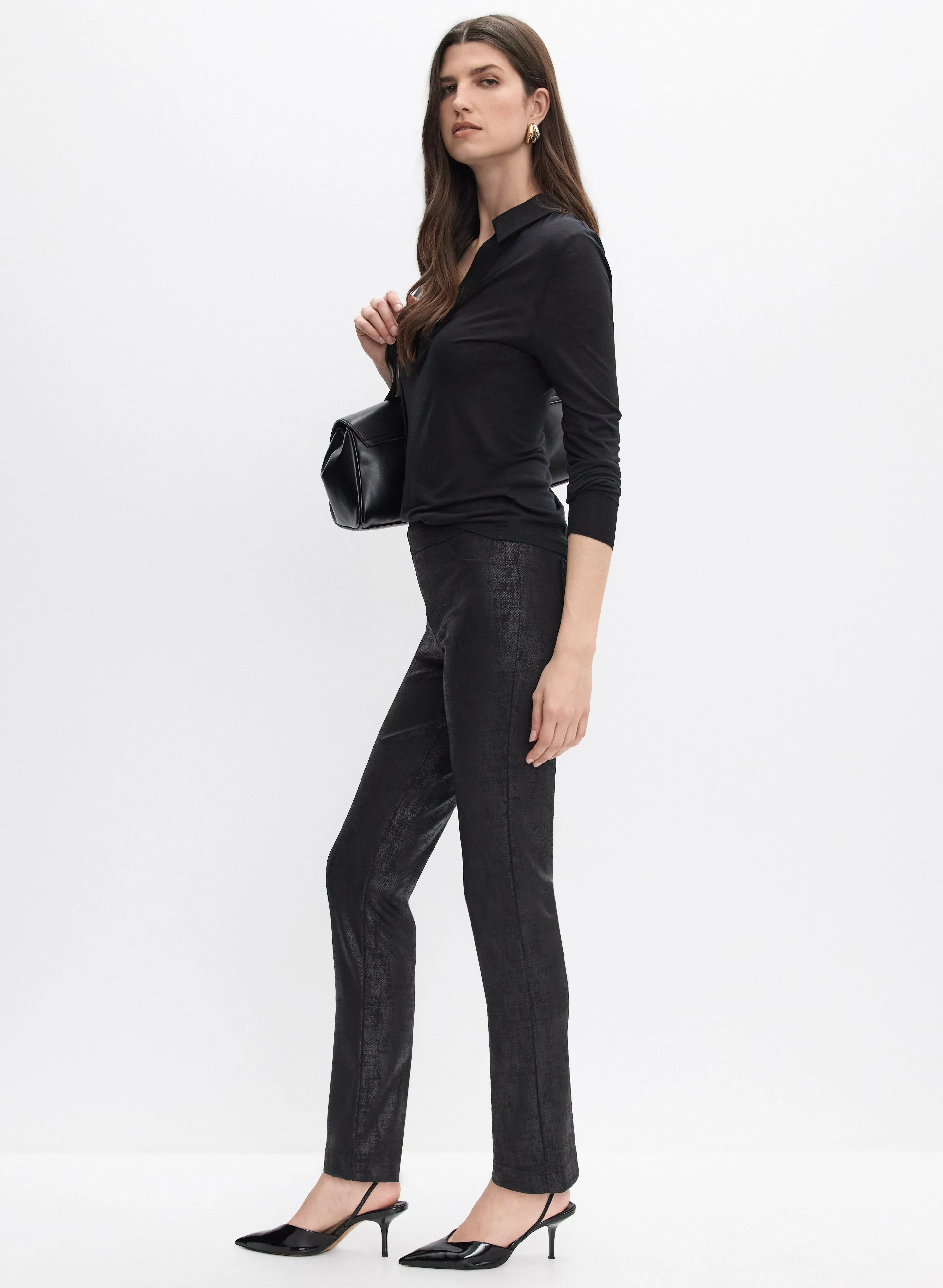 Joseph Ribkoff - Washed Effect Slim-Leg Pants sold by Melanie Lyne product image thumbnail 2