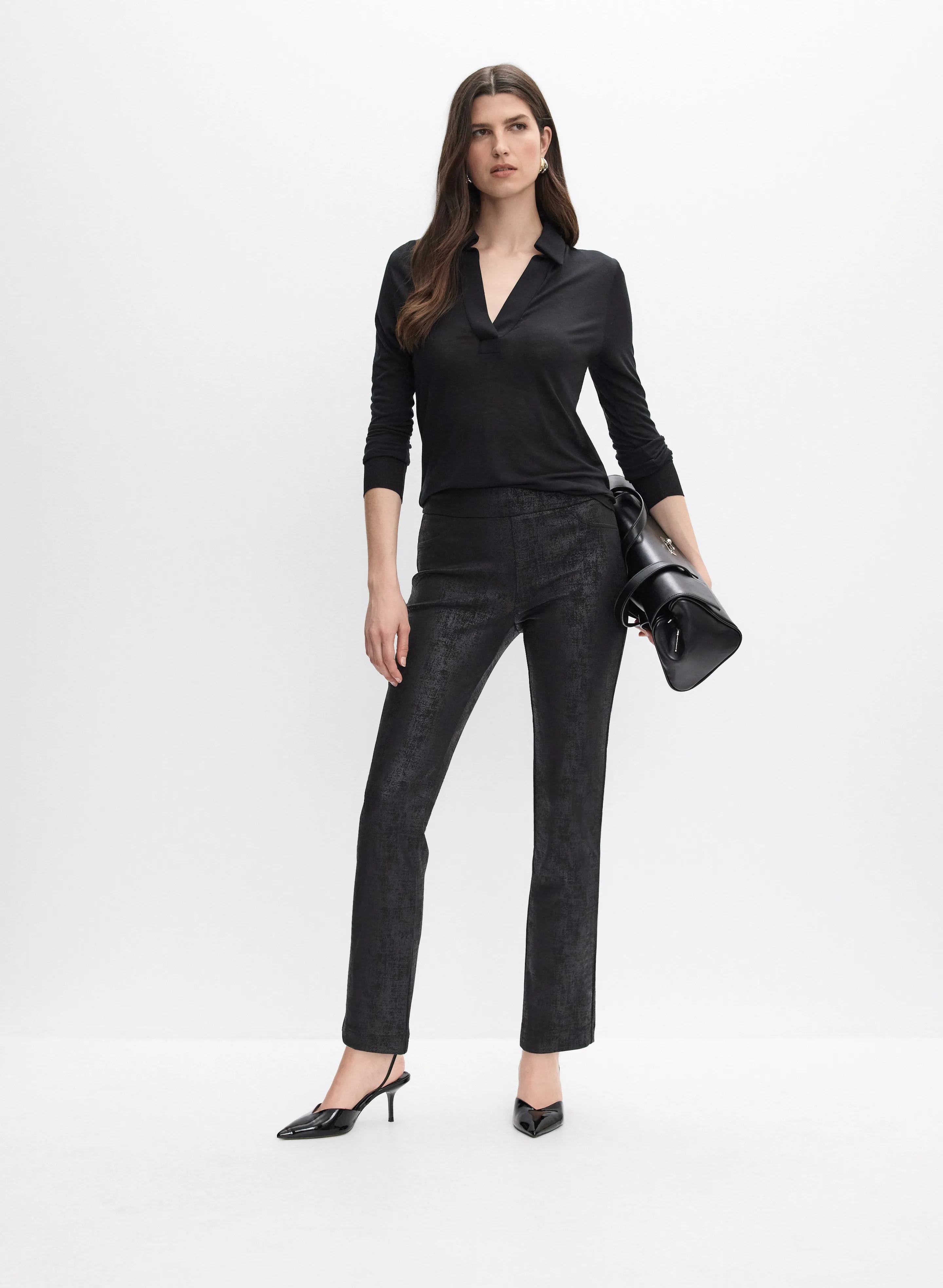 Joseph Ribkoff - Washed Effect Slim-Leg Pants sold by Melanie Lyne product image thumbnail 4