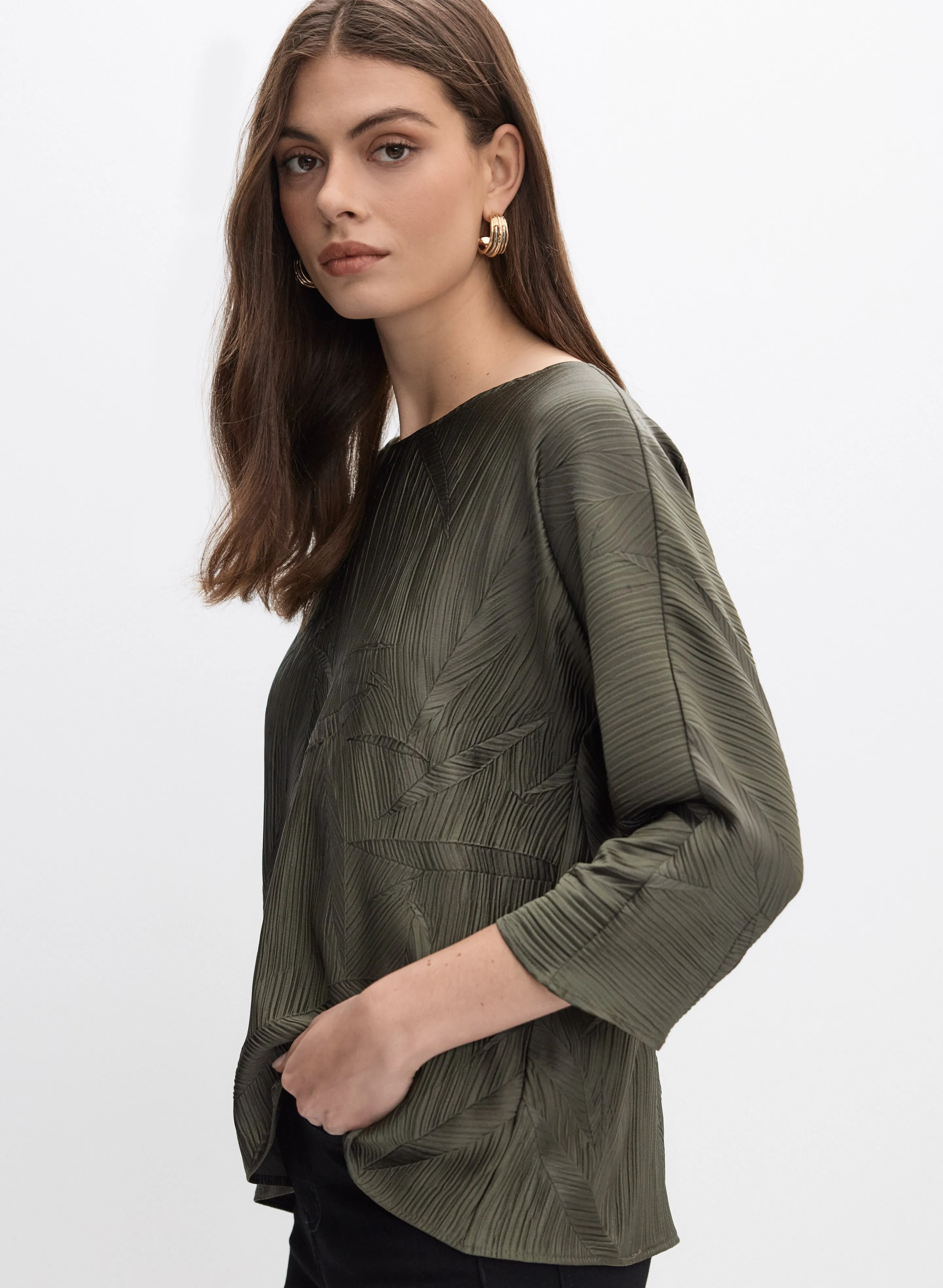 Joseph Ribkoff - Pleated Satin Blouse sold by Melanie Lyne product image thumbnail 2