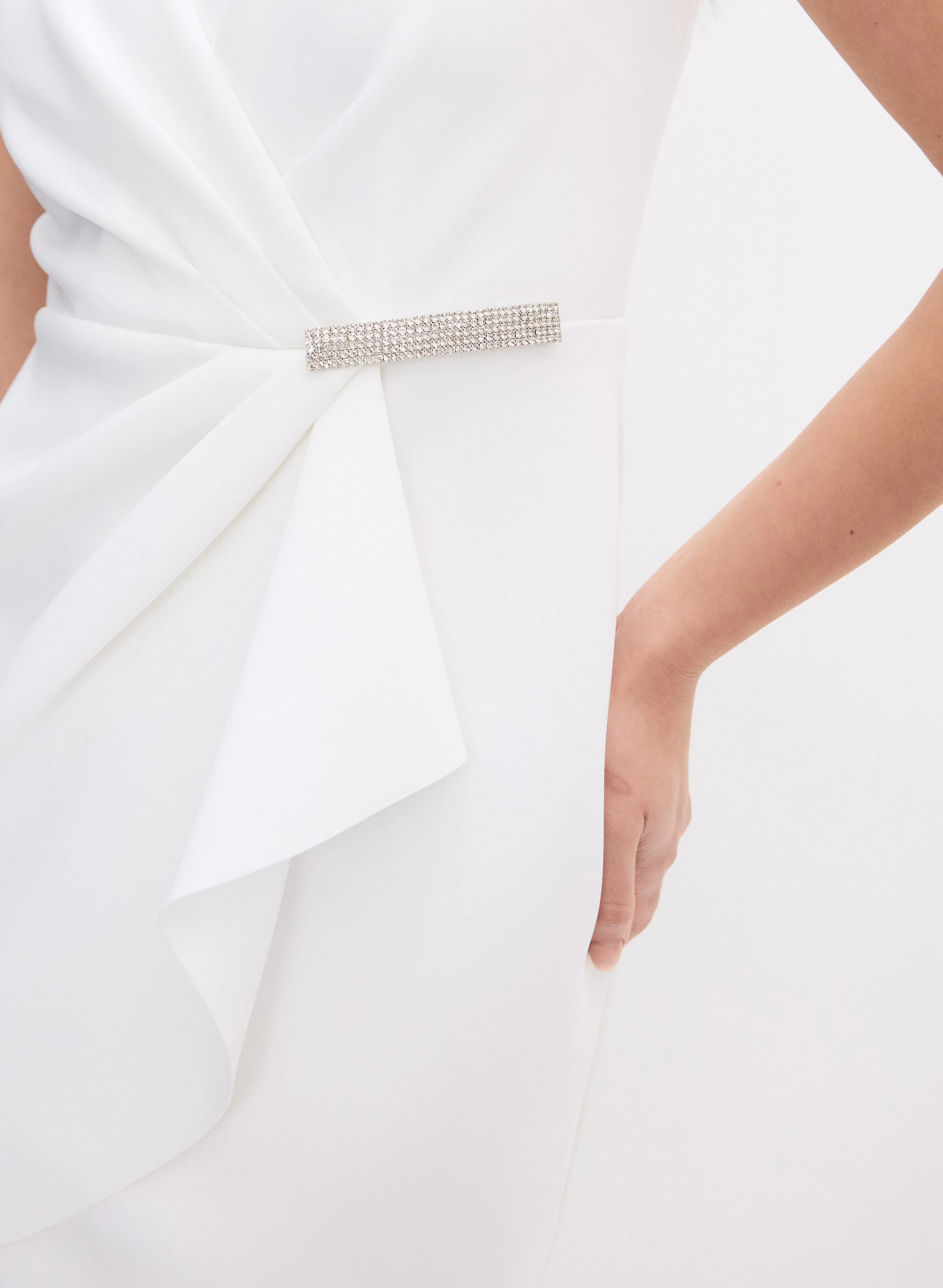 V-Neck Crystal Detail Dress sold by Melanie Lyne product image thumbnail 2