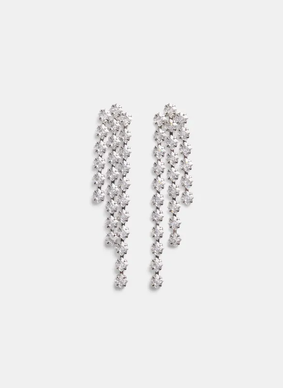 Cubic Zirconia Waterfall Earrings made by Melanie Lyne