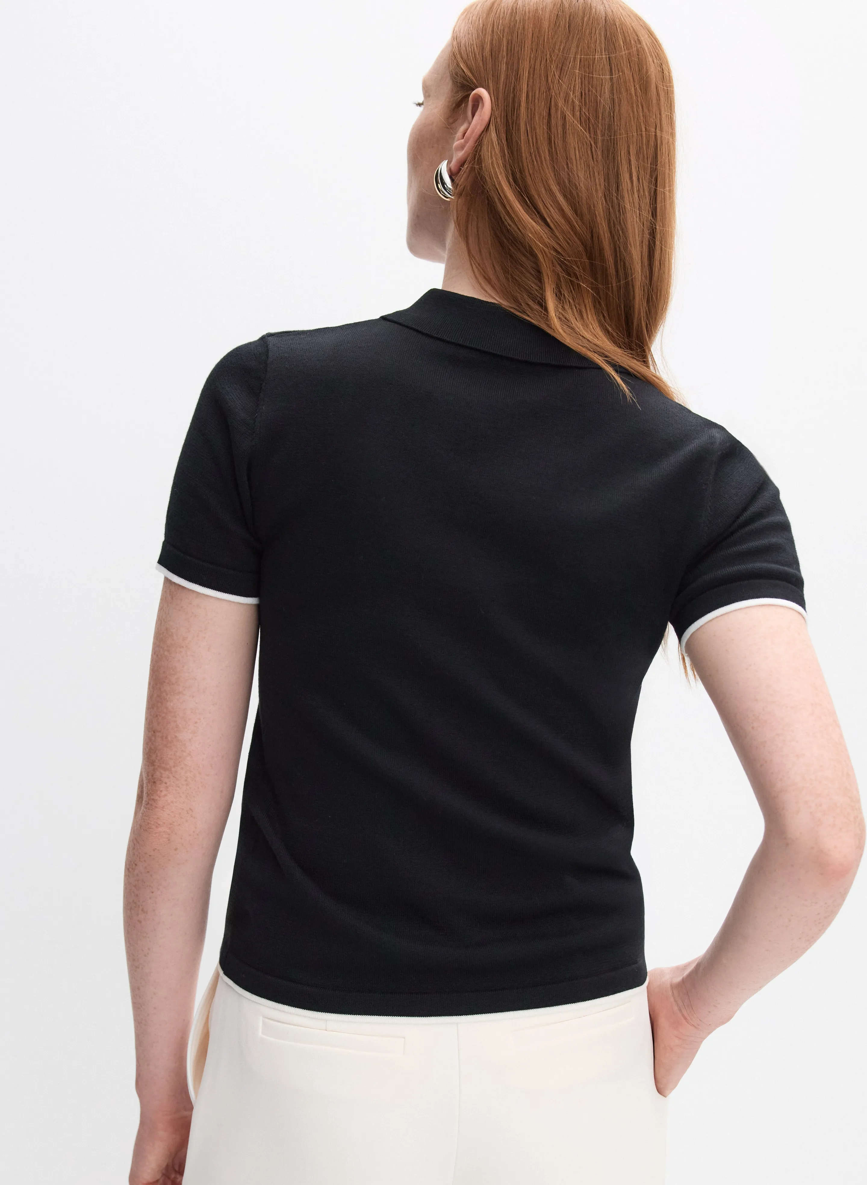 Button Detail Cotton Pullover sold by Melanie Lyne product image thumbnail 4