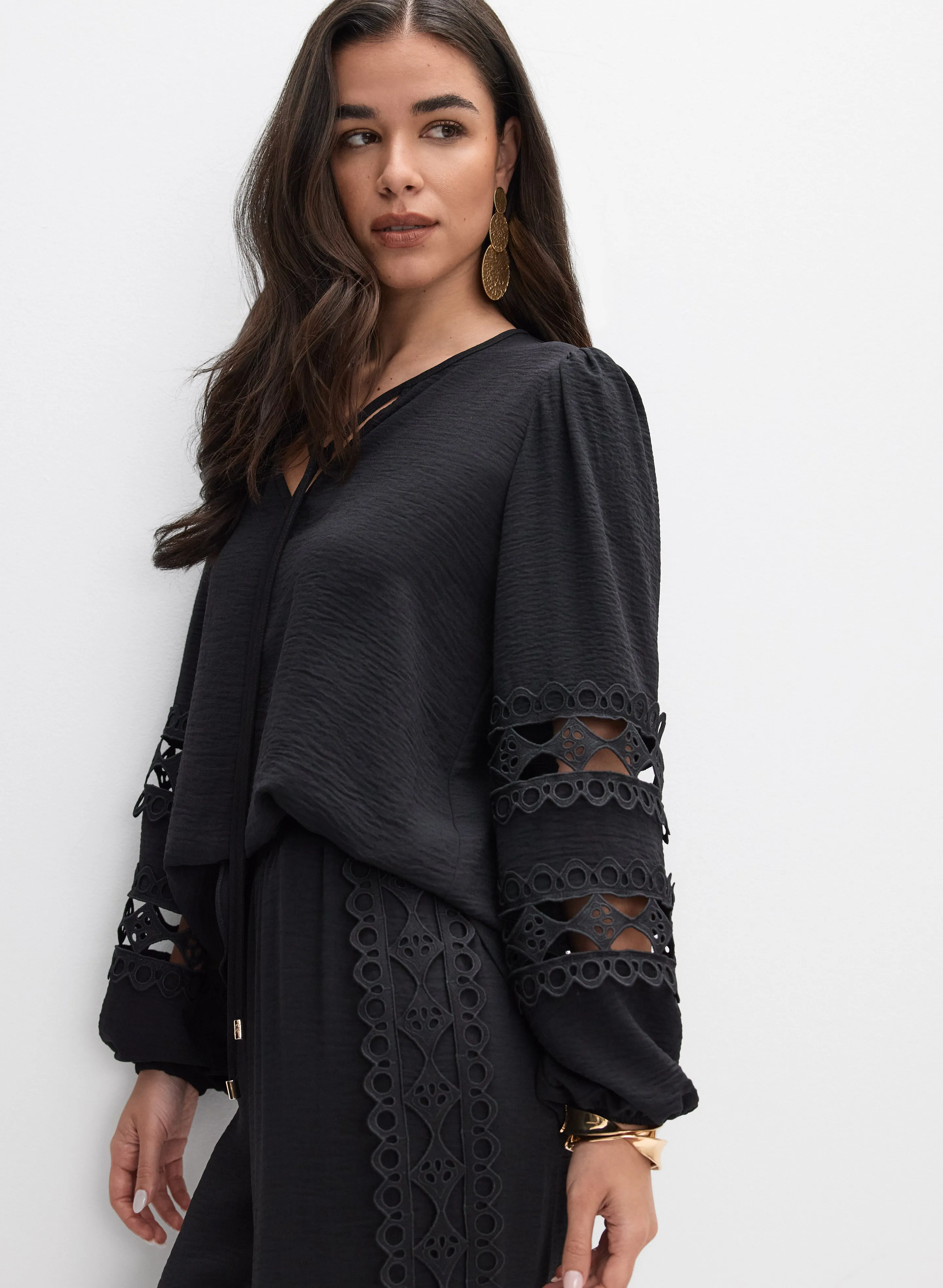 Joseph Ribkoff - Cut-Out Detail Blouse sold by Melanie Lyne product image thumbnail 4