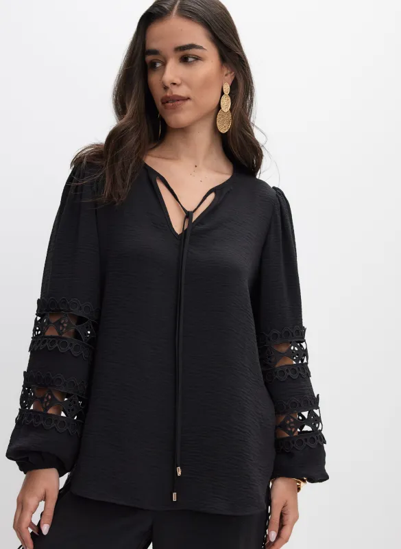 Joseph Ribkoff - Cut-Out Detail Blouse made by Melanie Lyne