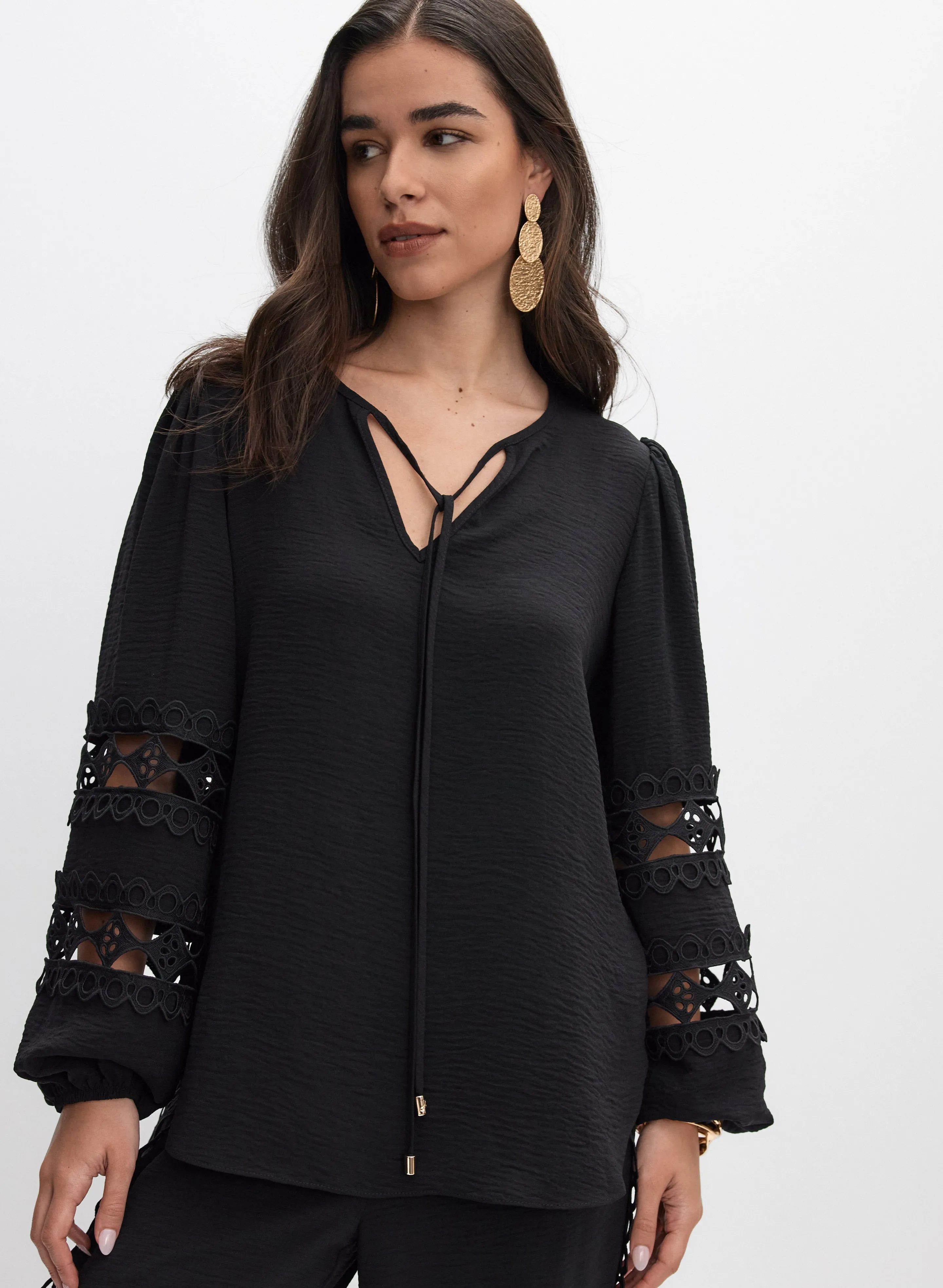 Joseph Ribkoff - Cut-Out Detail Blouse sold by Melanie Lyne