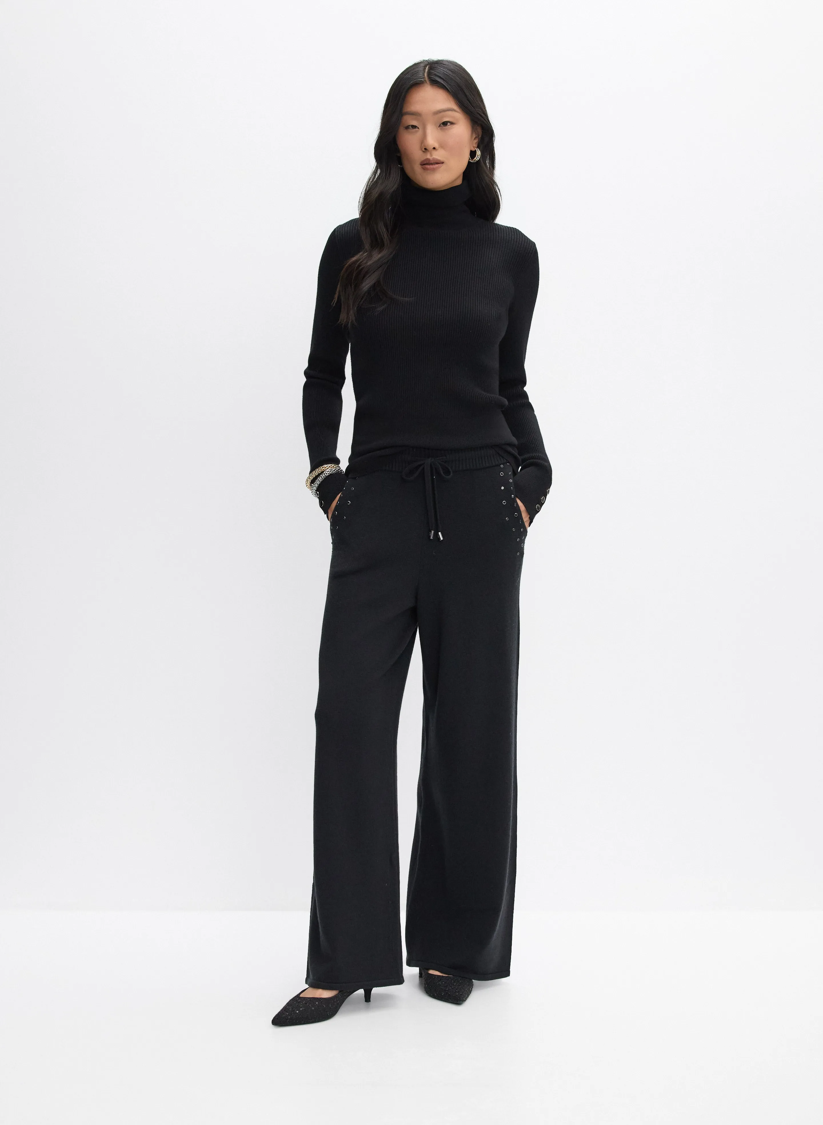 Joseph Ribkoff - Knit Wide-Leg Pants sold by Melanie Lyne product image thumbnail 3