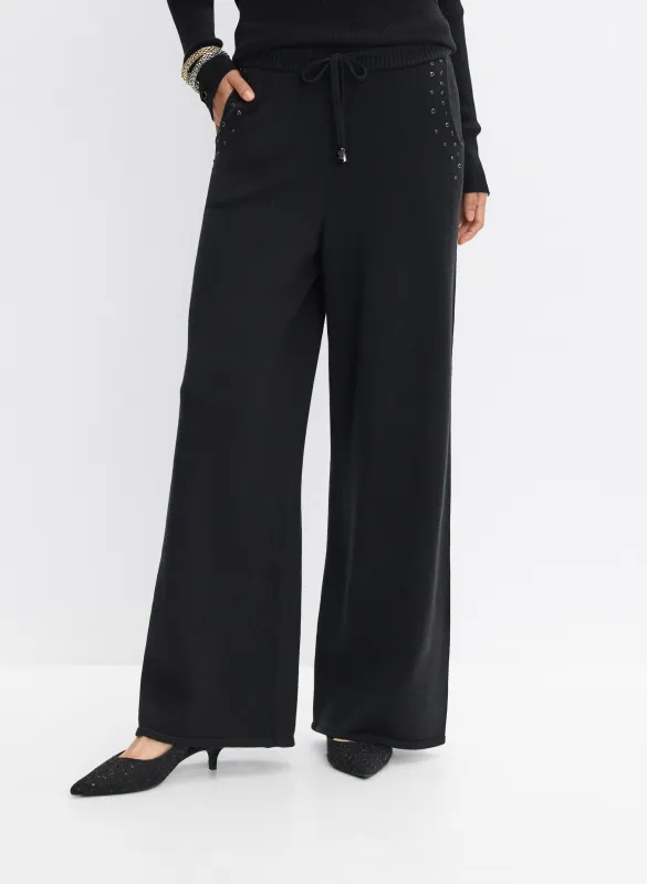 Joseph Ribkoff - Knit Wide-Leg Pants made by Melanie Lyne
