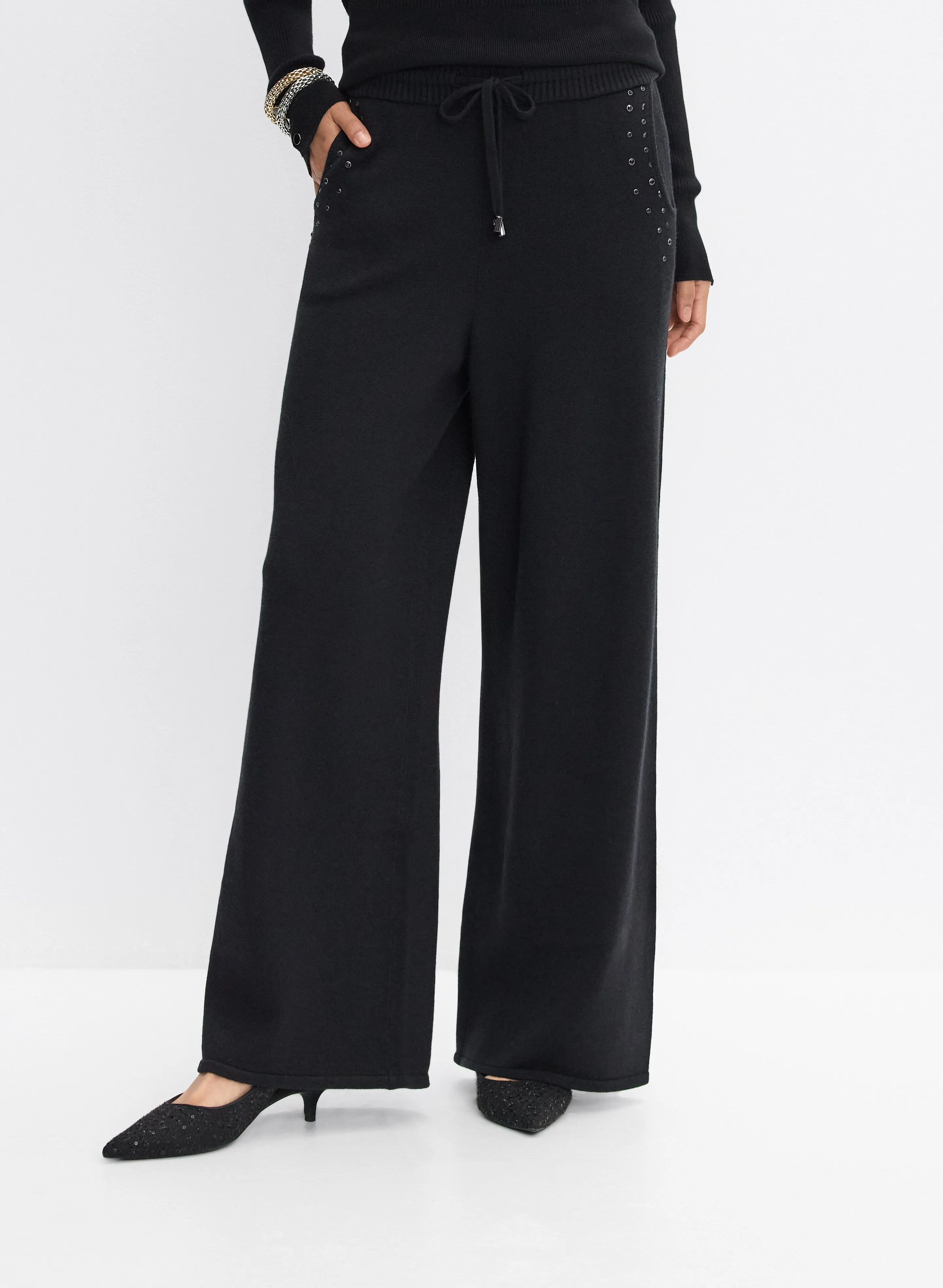 Joseph Ribkoff - Knit Wide-Leg Pants sold by Melanie Lyne
