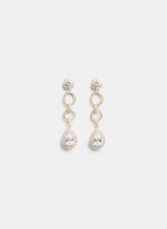 Crystal Teardrop Earrings made by Melanie Lyne