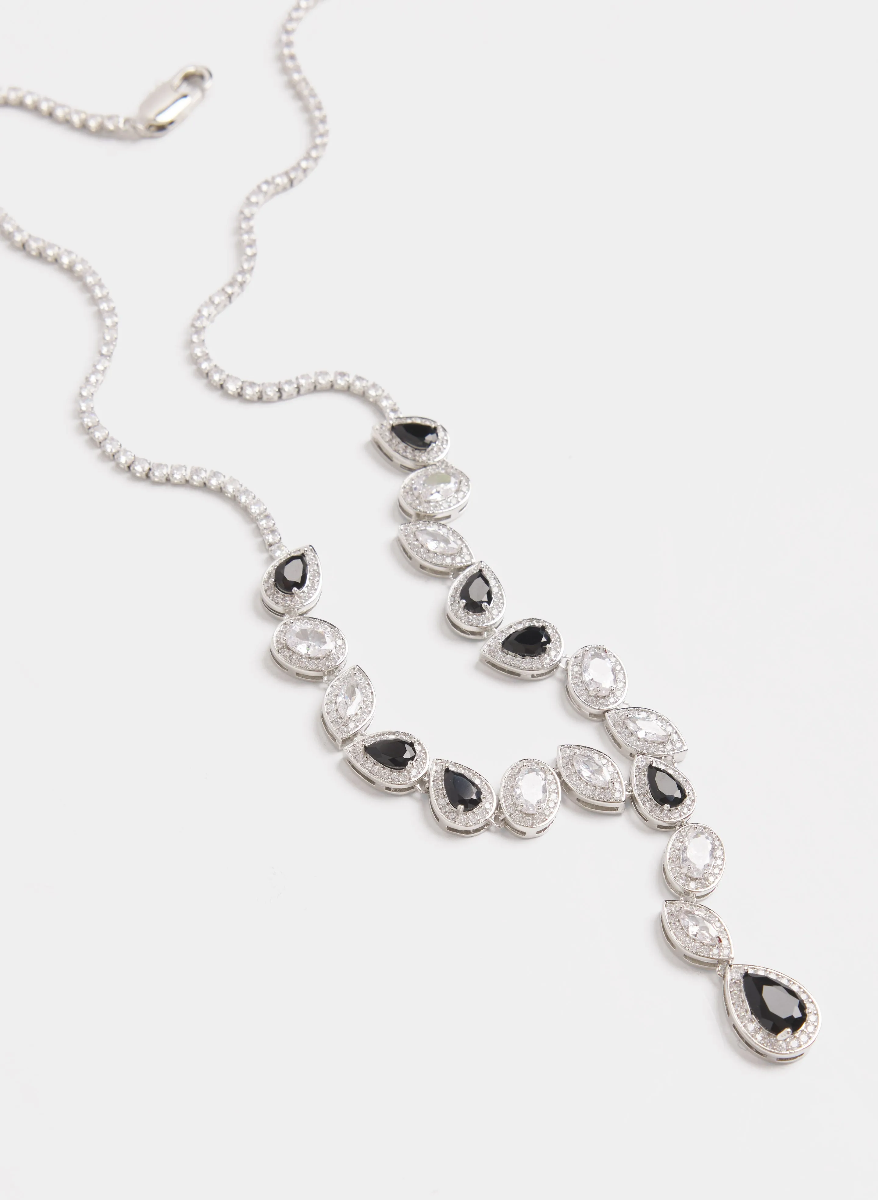 Crystal Y-Shaped Necklace sold by Melanie Lyne product image thumbnail 2